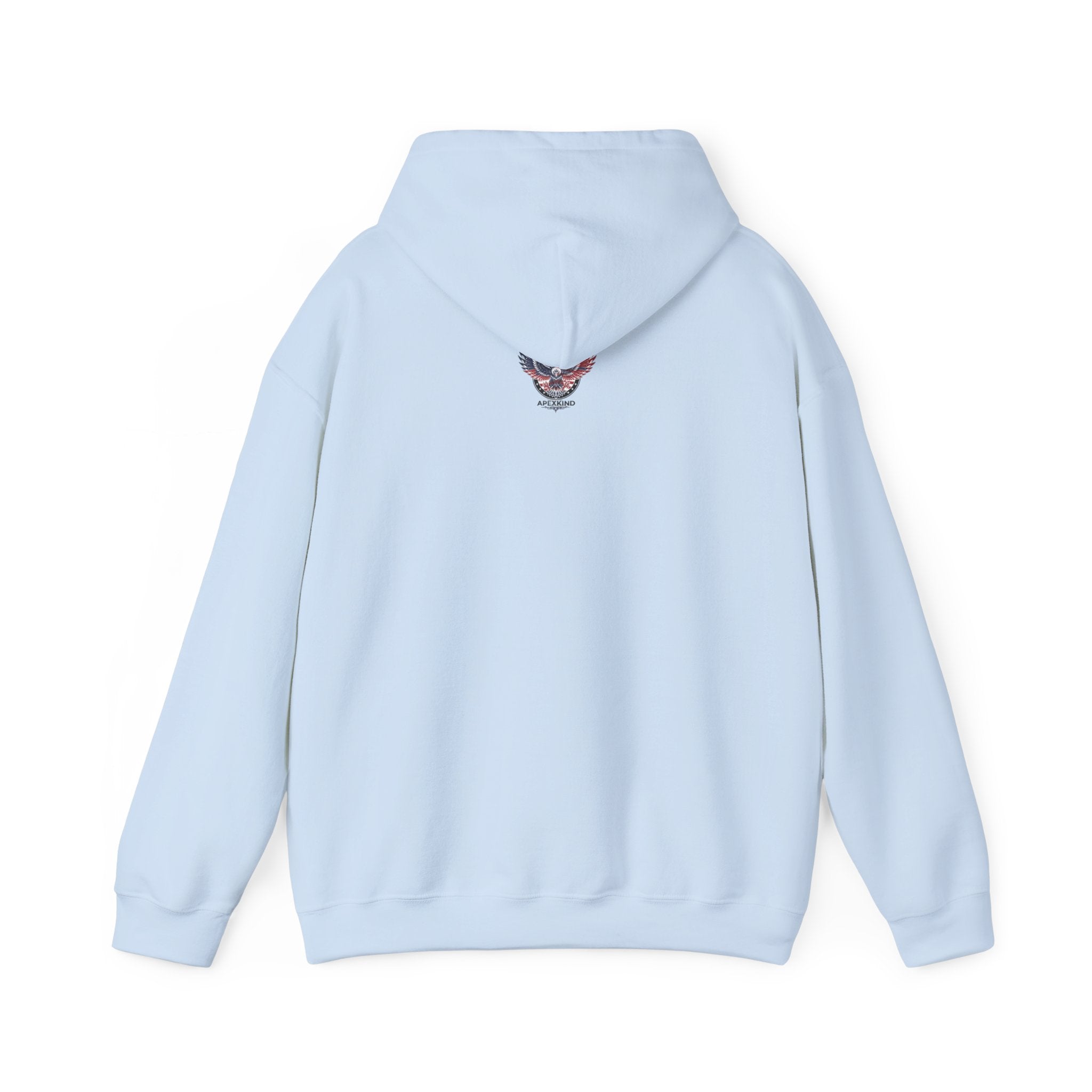 Patriotic Eagle Hoodie — American Flag Wings "APEXKIND" Design