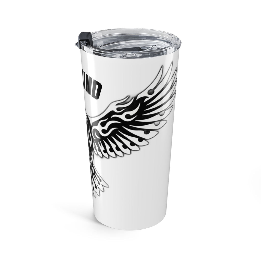 Apexxkind Eagle 20oz Insulated Tumbler — Black Tribal Phoenix Design