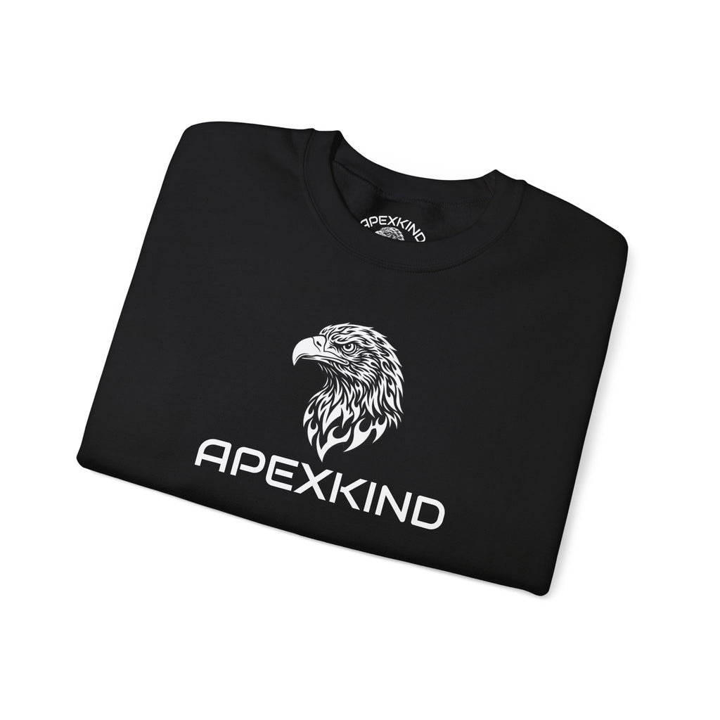 ApexKind Eagle Sweatshirt — "Live Sharp Walk Wild" Graphic Crewneck