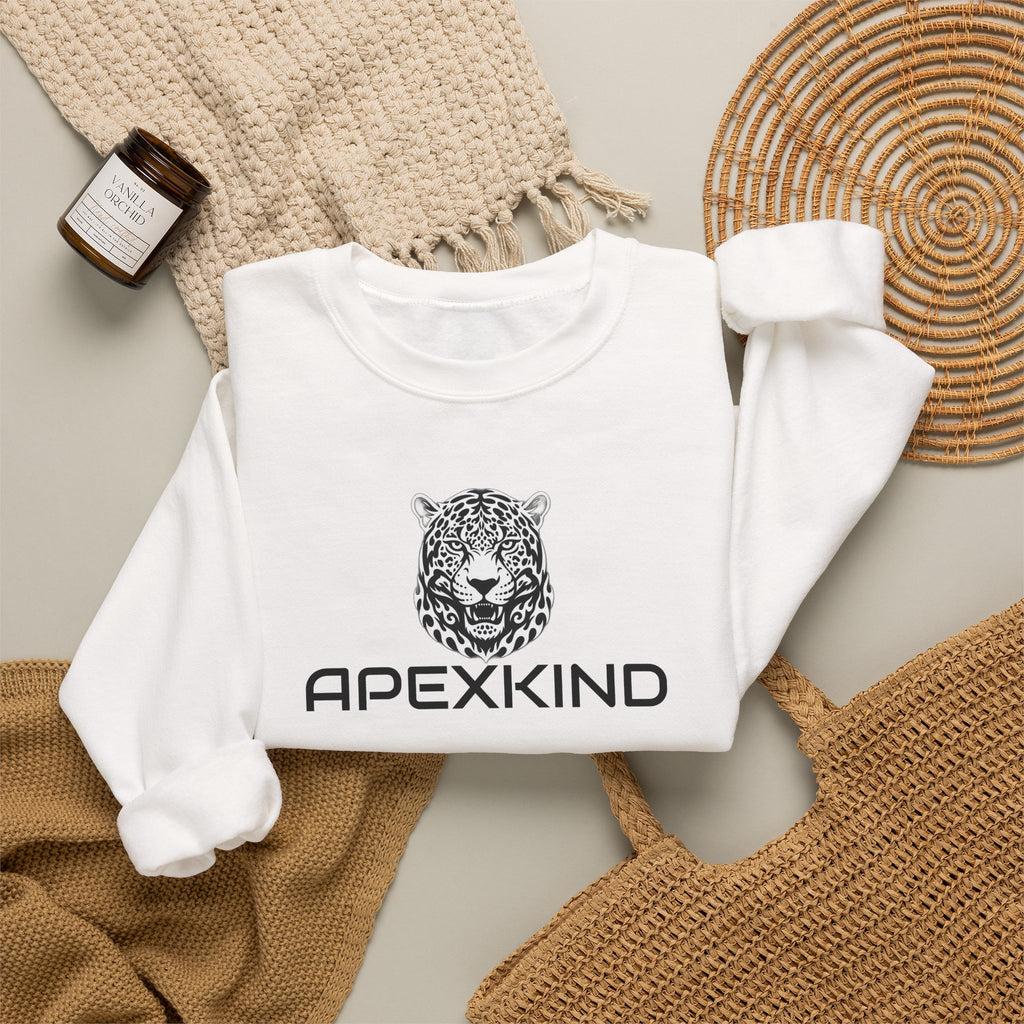 Leopard 'ApexKind' Crewneck Sweatshirt — Walk Wild Live Sharp