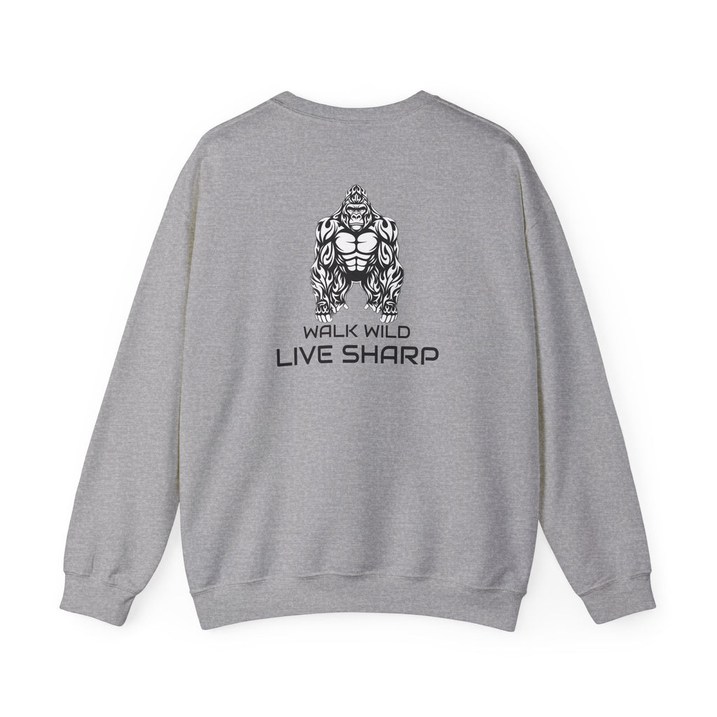 ApexKind 'Walk Wild, Live Sharp' Crewneck Sweatshirt