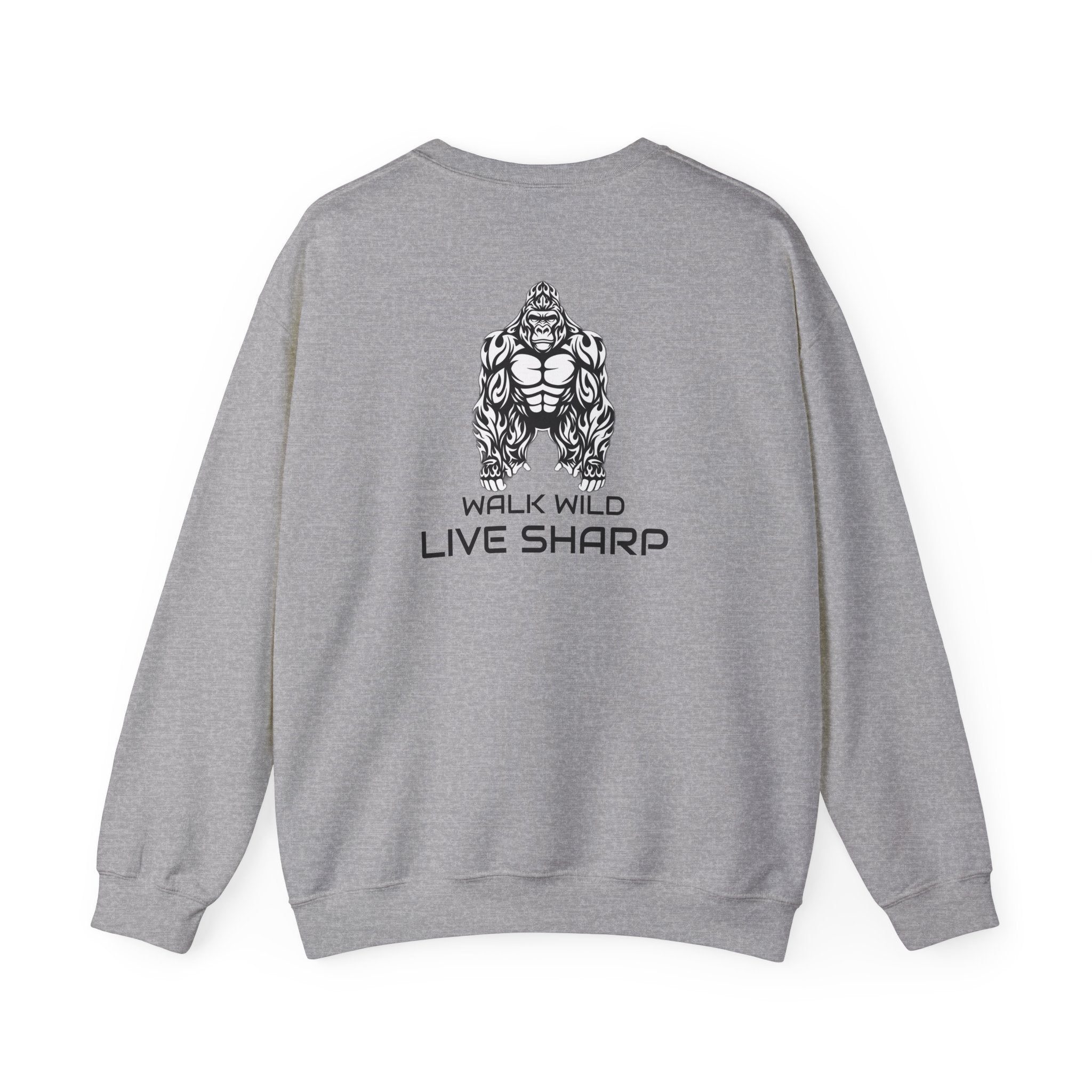 ApexKind 'Walk Wild, Live Sharp' Crewneck Sweatshirt