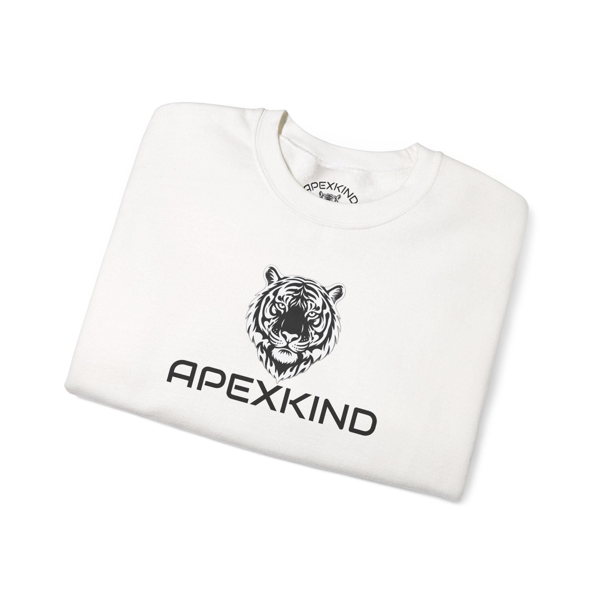 Tiger Logo Crewneck Sweatshirt — APEXKIND 'Walk Wild Live Sharp'