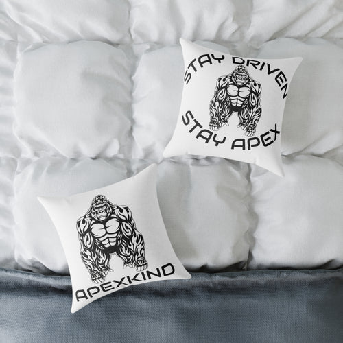 ApexKind Gorilla Throw Pillow — 'Stay Driven, Stay Apex' Motivational Decorative Pillow