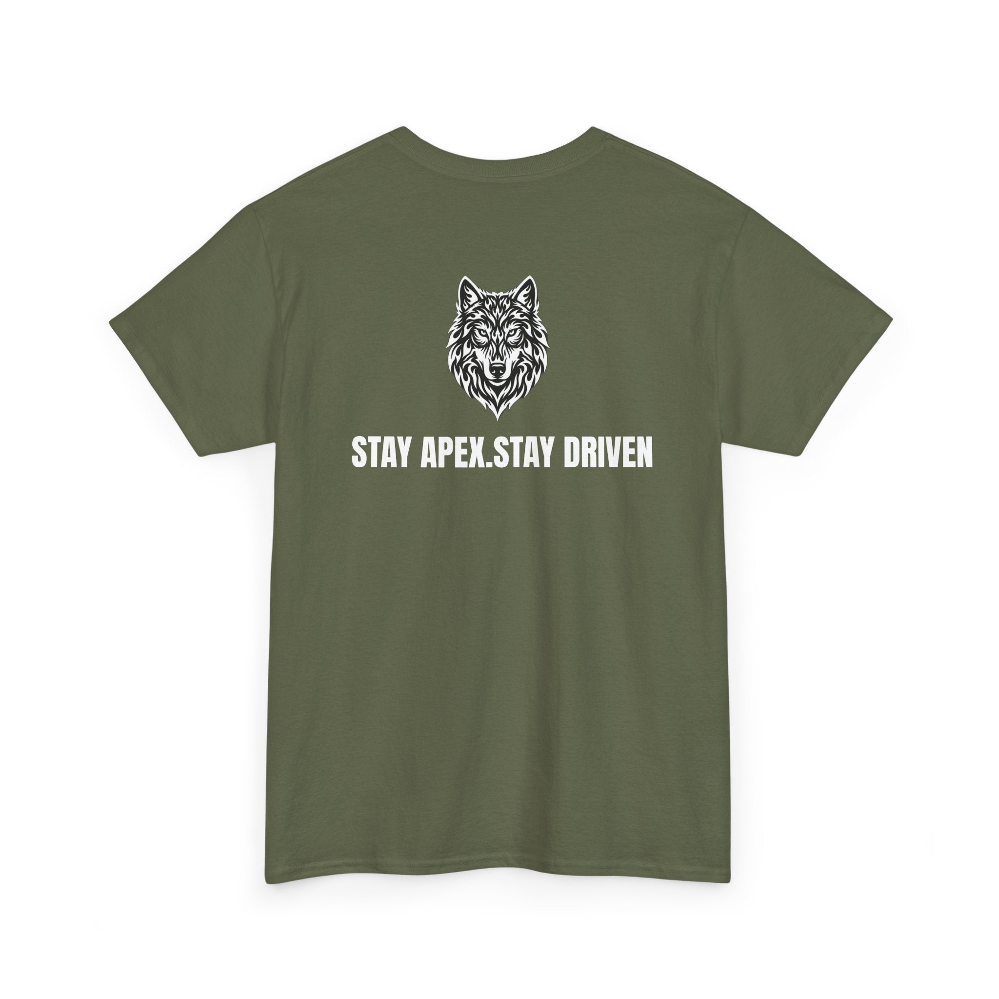 Wolf Logo Tee — APEXXKIND ‘Stay Apex. Stay Driven’ Graphic T-Shirt