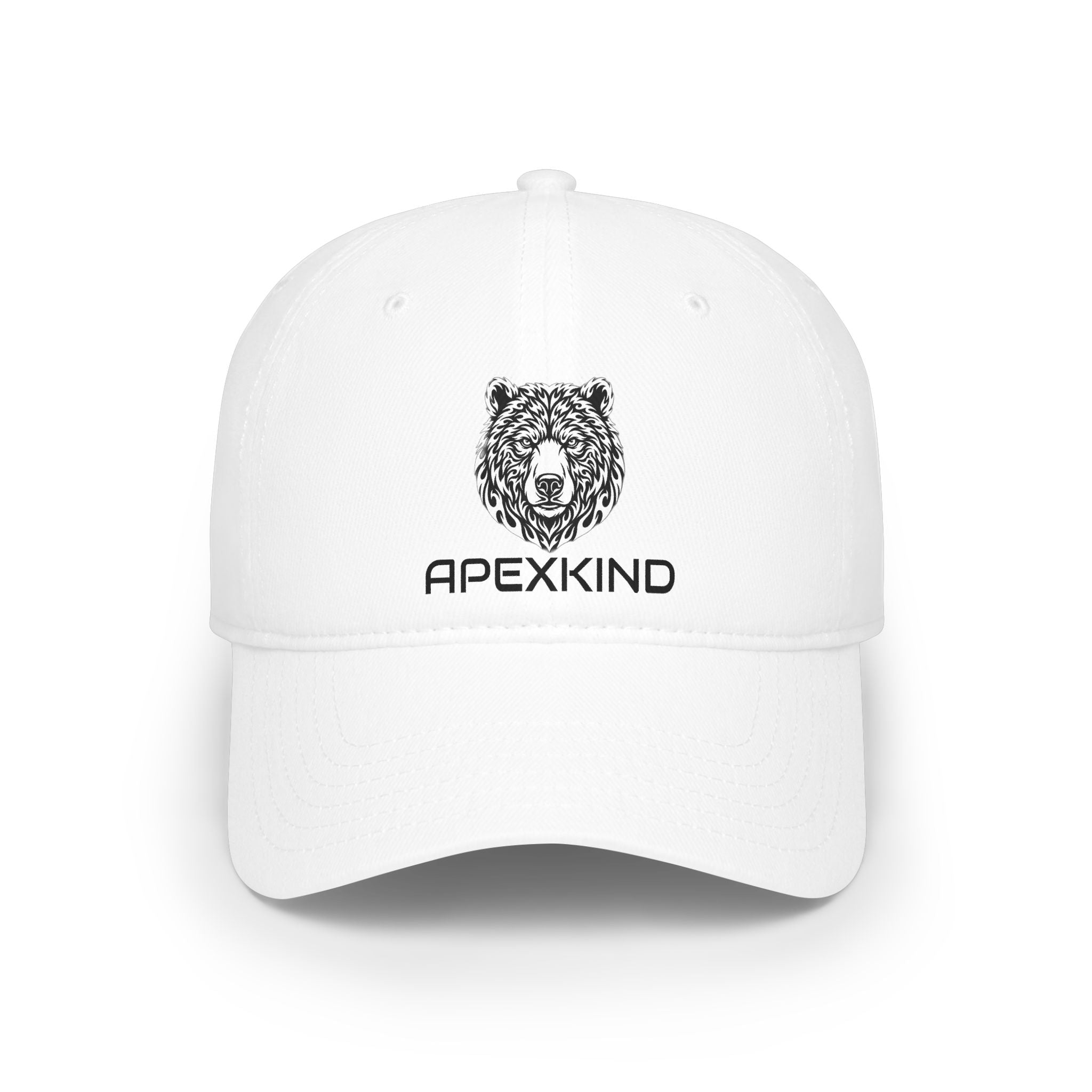 Grizzly Logo Baseball Cap — 'APEXKIND' Embroidered Low Profile Hat