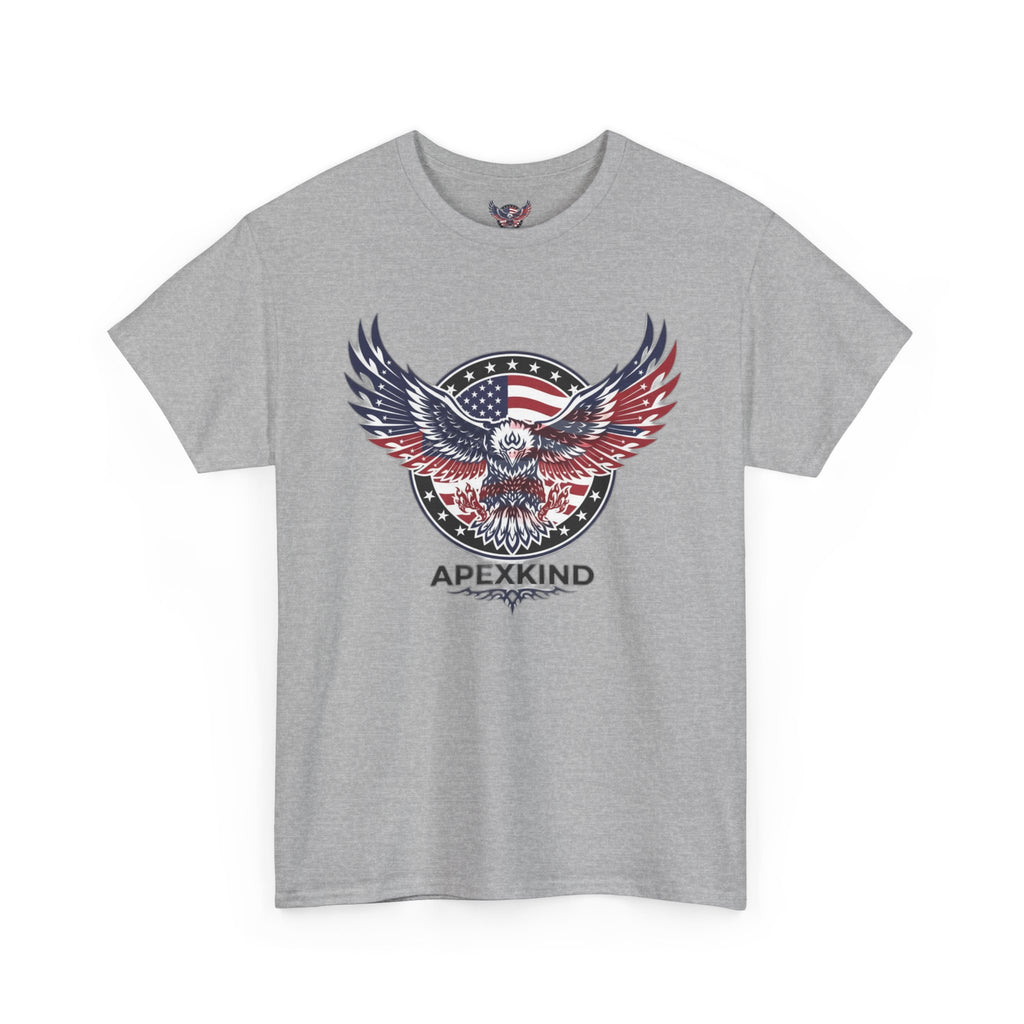 Patriotic Eagle Tee – 'ApexKind' American Flag Graphic Shirt