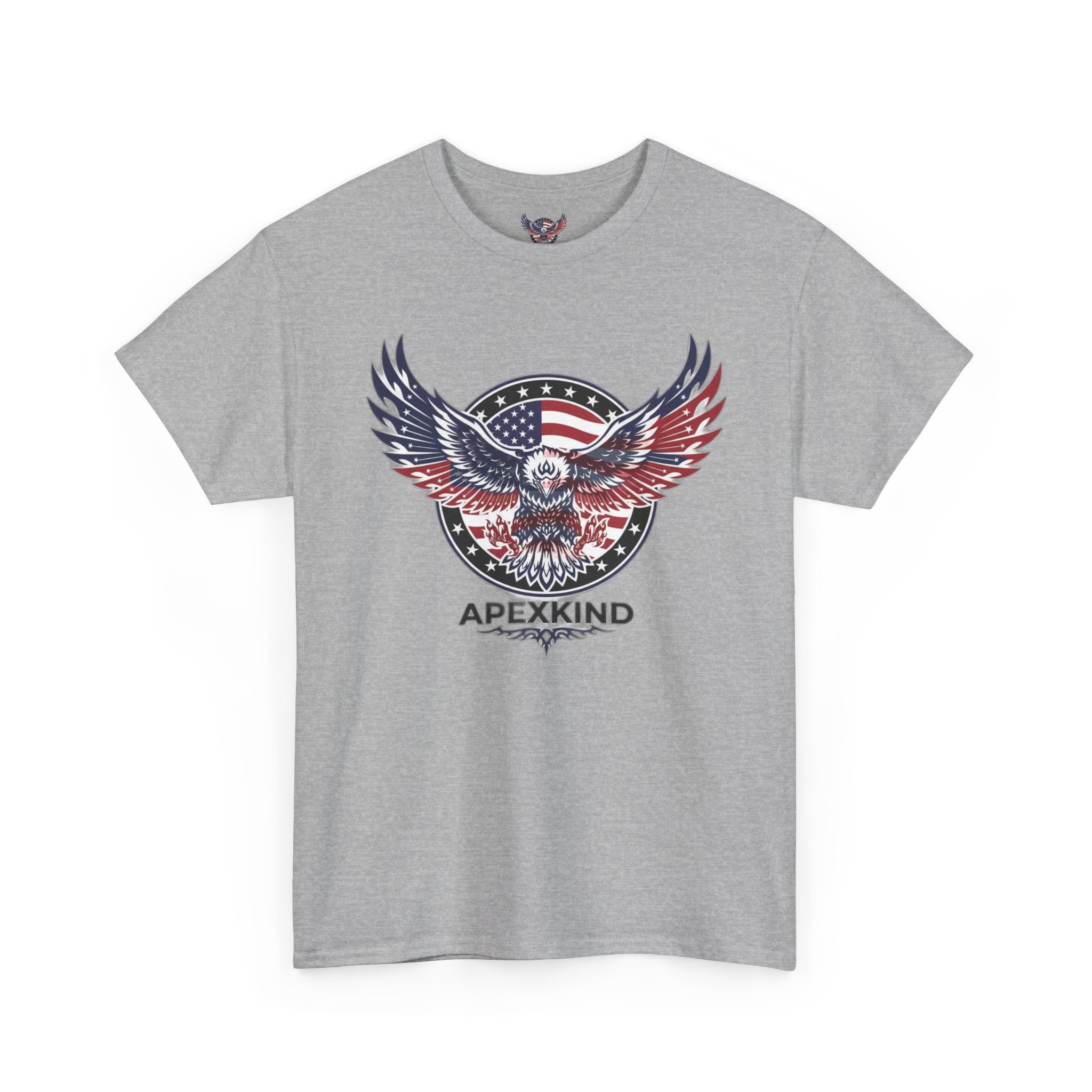 Patriotic Eagle Tee – 'ApexKind' American Flag Graphic Shirt