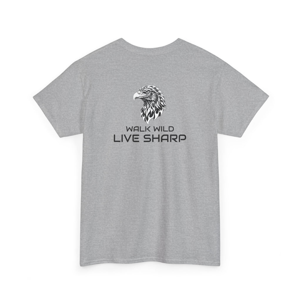 ApexKind Eagle T-Shirt — 'Walk Wild LIve Sharp' Graphic Tee
