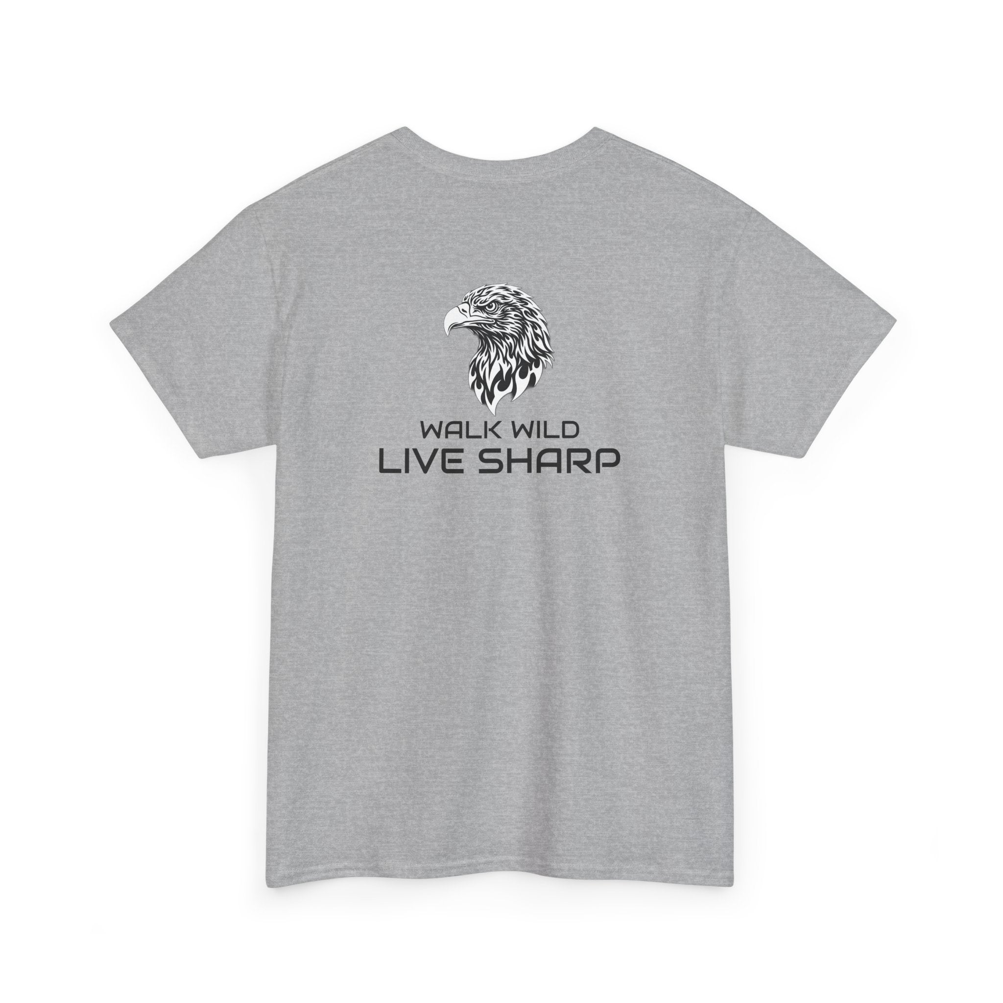 ApexKind Eagle T-Shirt — 'Walk Wild LIve Sharp' Graphic Tee