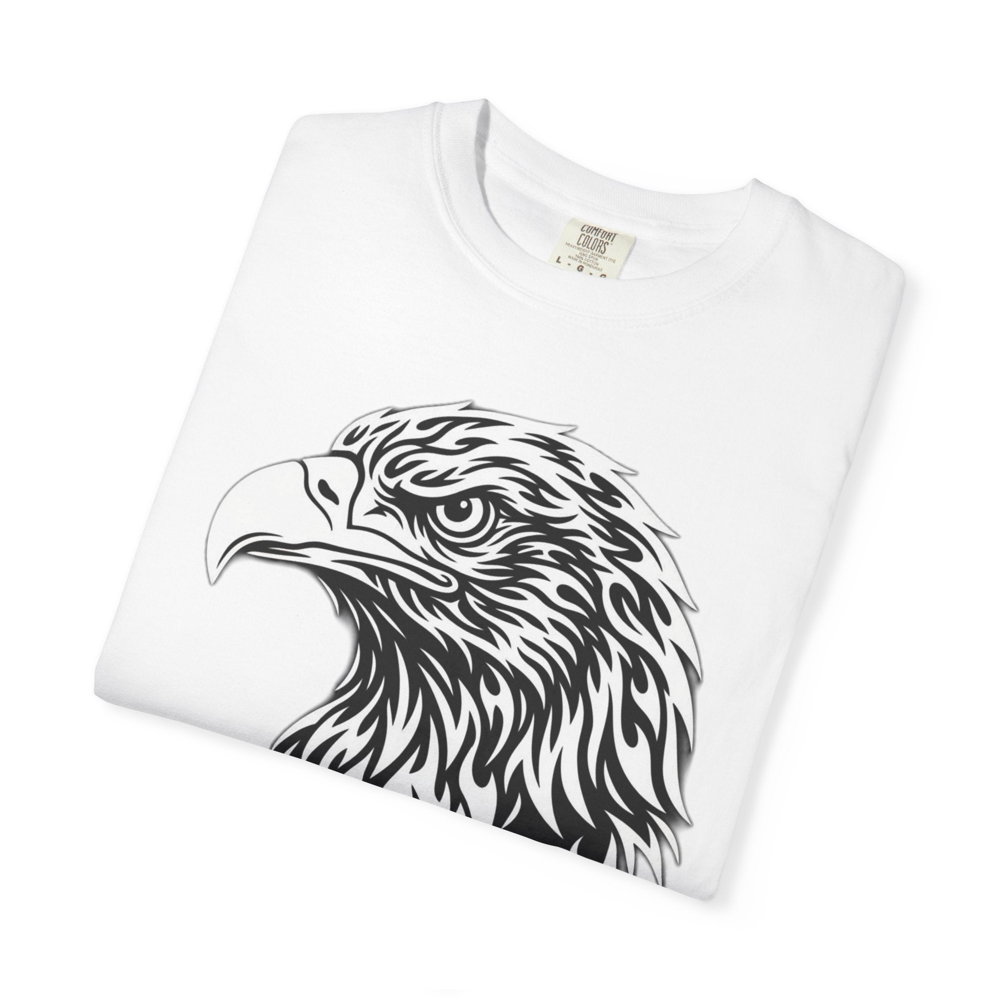 BLACK Eagle Head Graphic T-Shirt — APEKKIND Bold Americana Tee