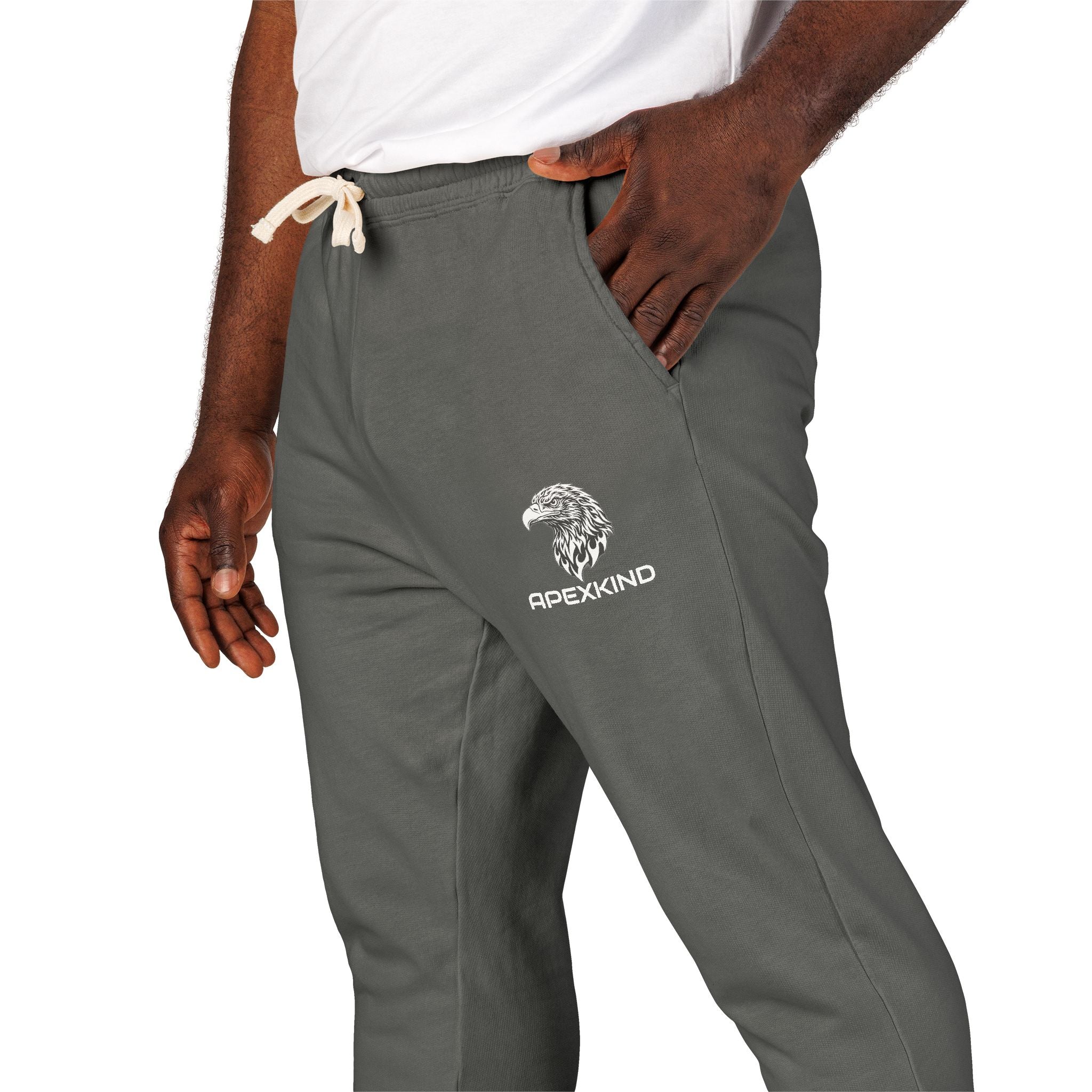 Tree Logo Fleece Sweatpants — Relaxed Garment-Dyed Joggers