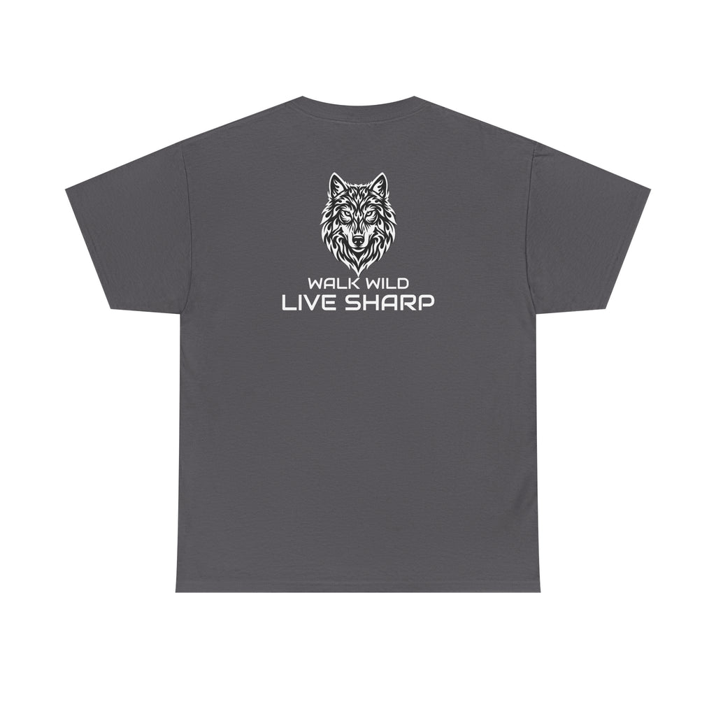 APEXKIND Wolf Tee — "WALK WILD LIVE SHARP" T-Shirt