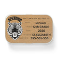 SIBERIAN TIGERHead Personalized Bento Lunch Box | Custom Name, Grade, School, Contact