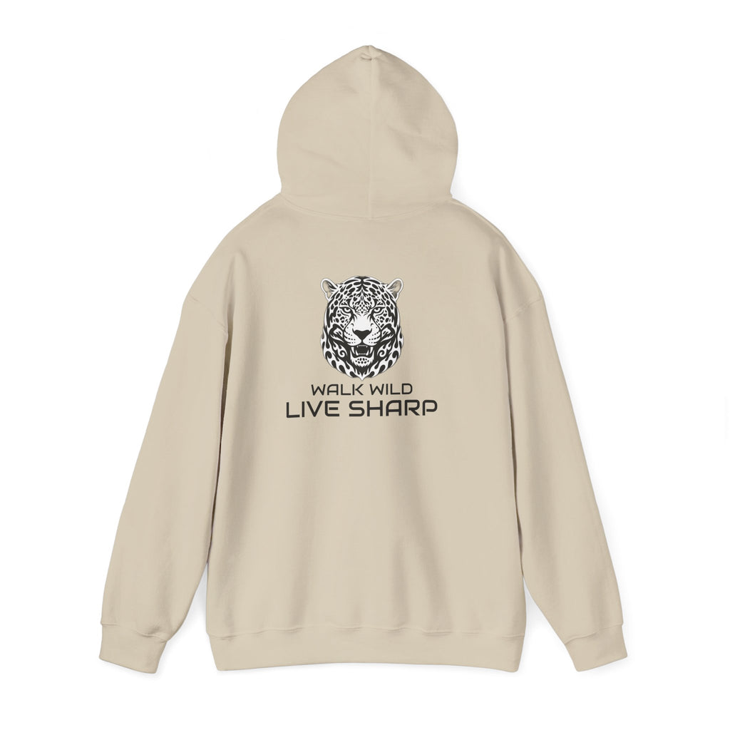 ApexKind Jaguar Hoodie — 'Walk Wild Live Sharp' Motivational Hoodie