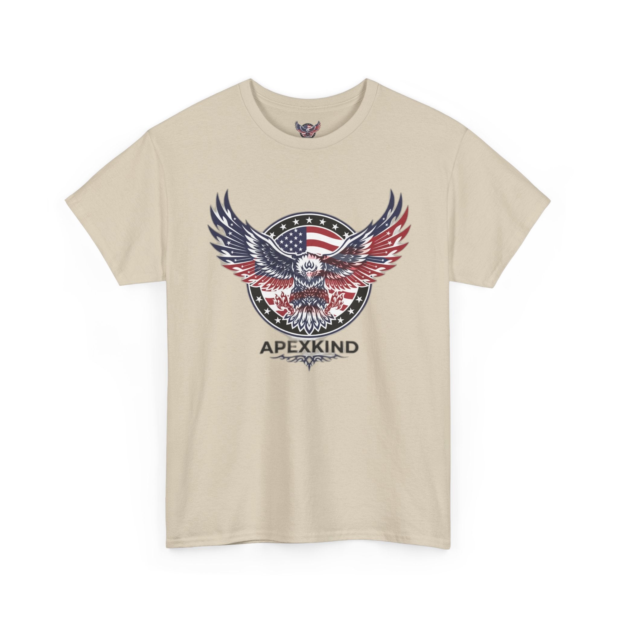 Patriotic Eagle Tee – 'ApexKind' American Flag Graphic Shirt