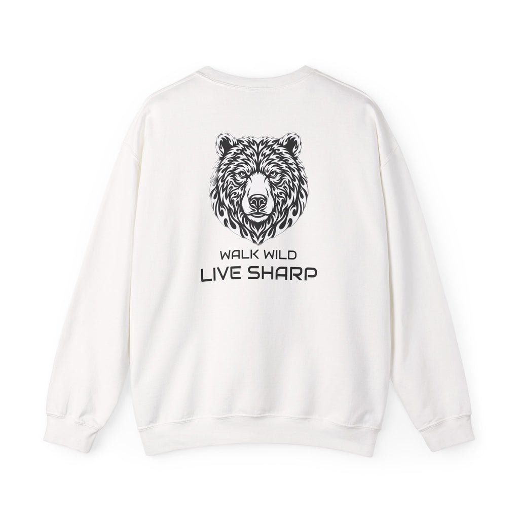 Bear Logo Sweatshirt — ApexKind "Walk Wild, Live Sharp" Crewneck