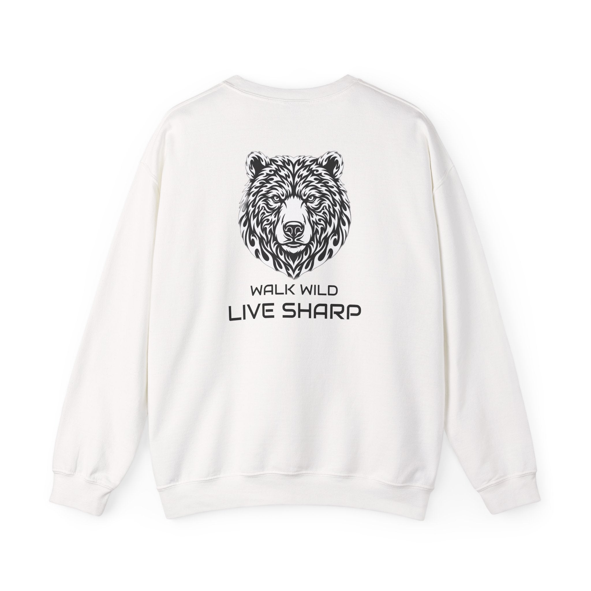 Bear Logo Sweatshirt — ApexKind "Walk Wild, Live Sharp" Crewneck