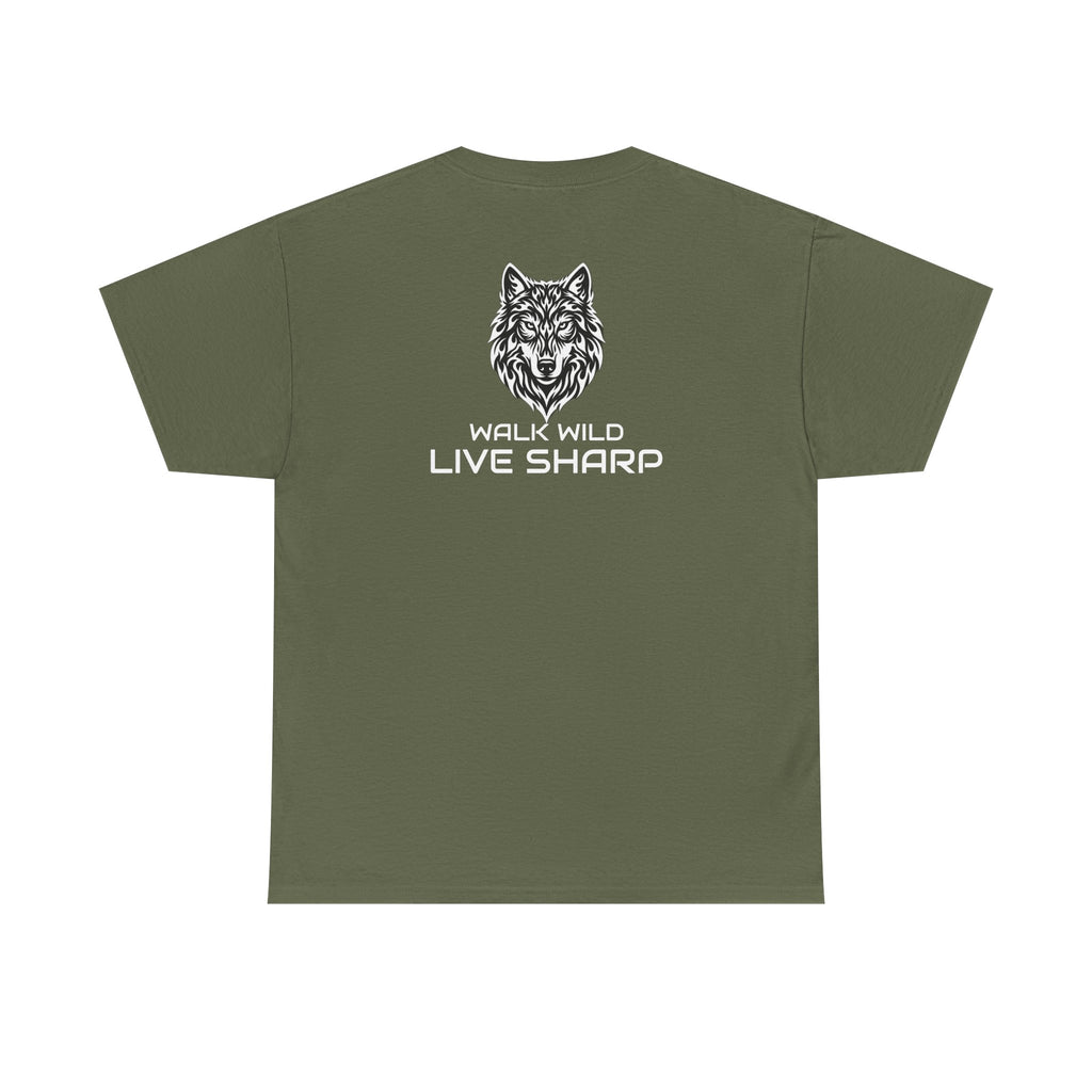 APEXKIND Wolf Tee — "WALK WILD LIVE SHARP" T-Shirt