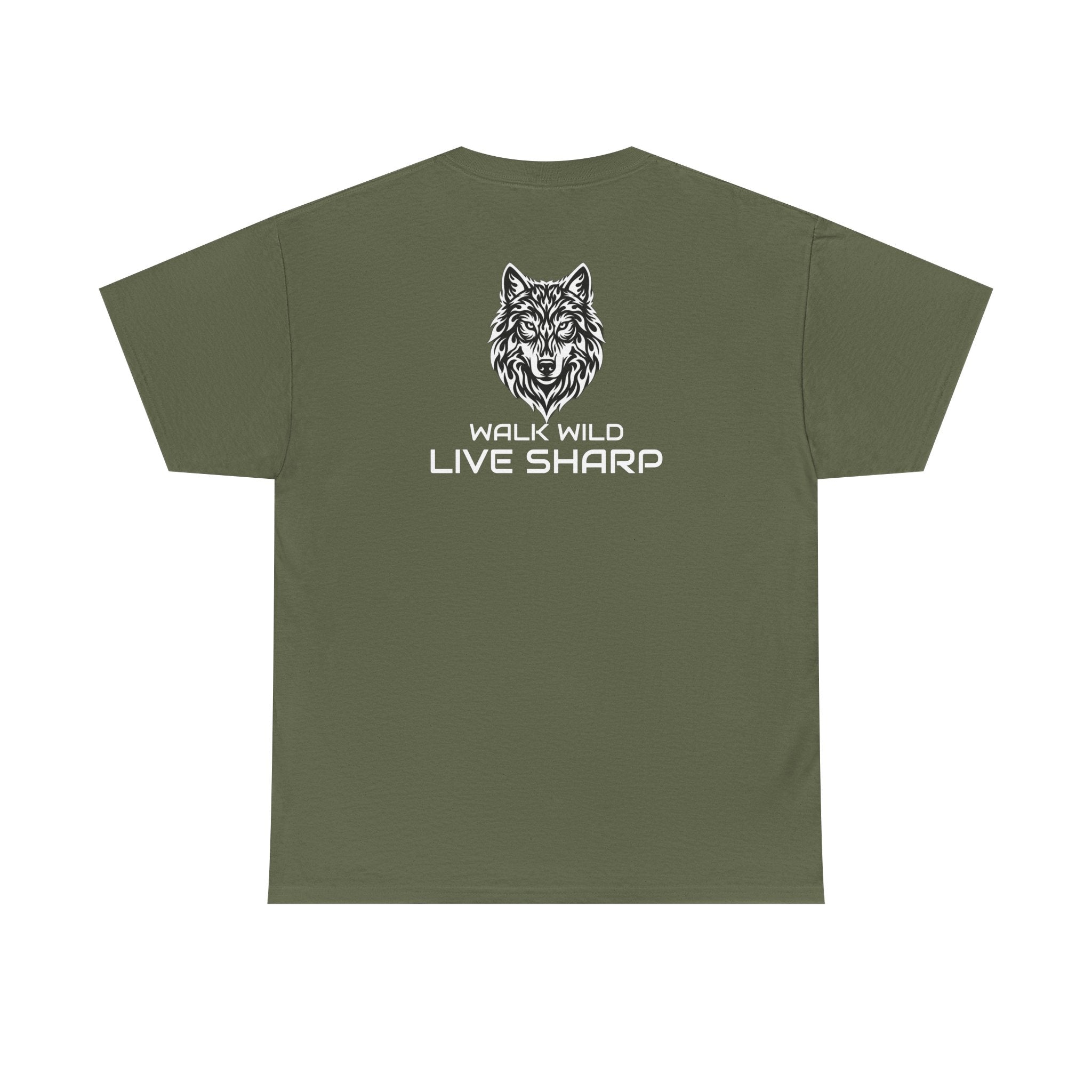 APEXKIND Wolf Tee — "WALK WILD LIVE SHARP" T-Shirt