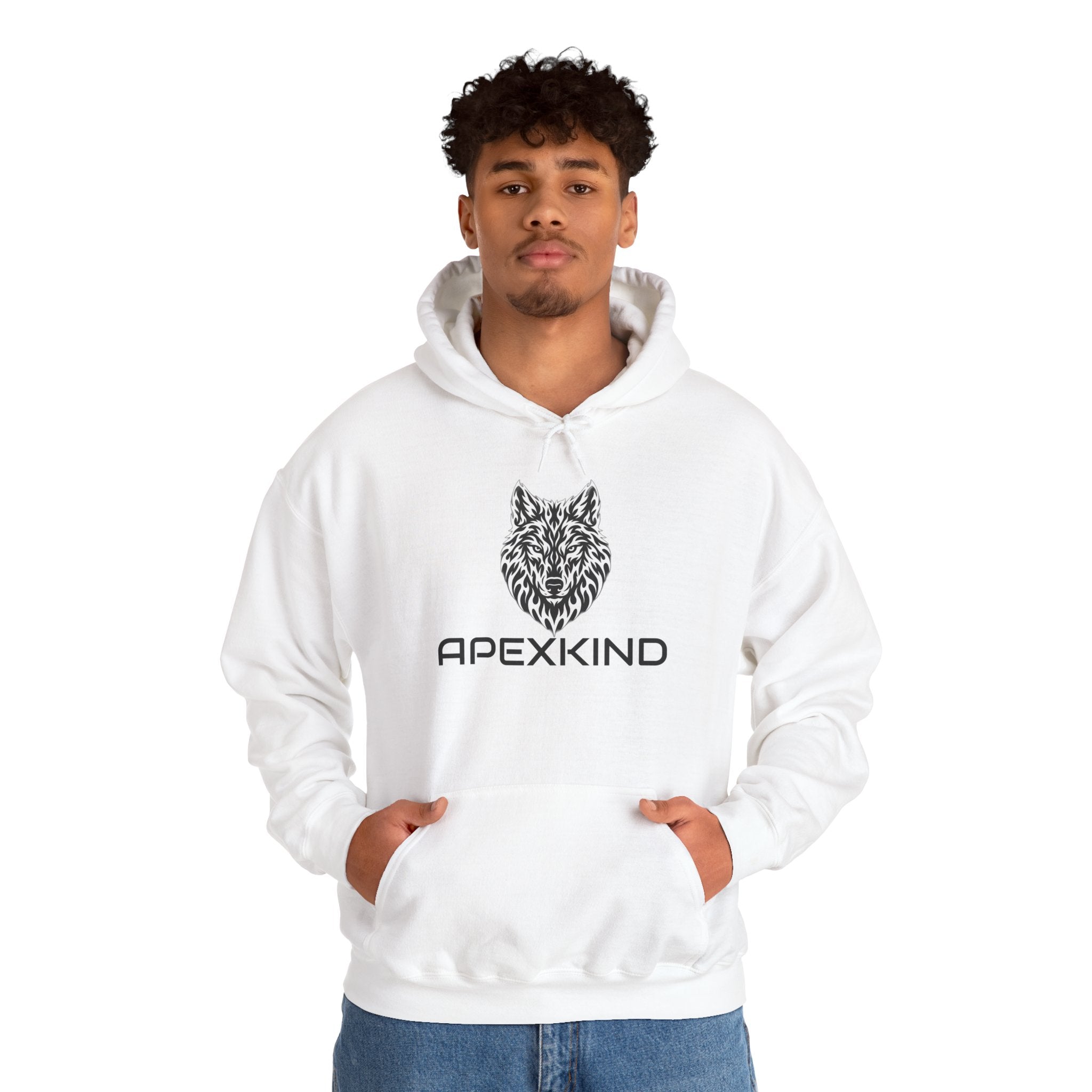 Tribal Flame Wolf Hoodie – ApexKind
