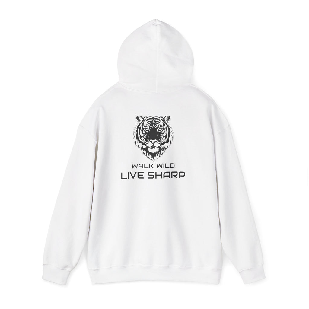 ApexKind Tiger Hoodie — "Walk Wild, Live Sharp" Graphic Hoodie