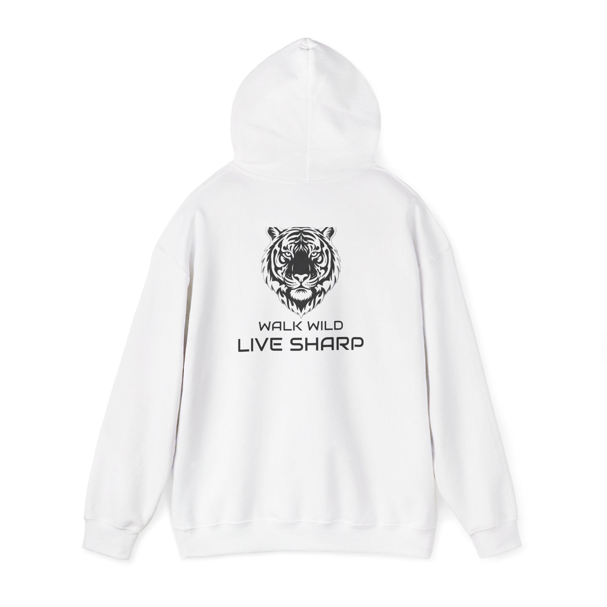 ApexKind Tiger Hoodie — "Walk Wild, Live Sharp" Graphic Hoodie