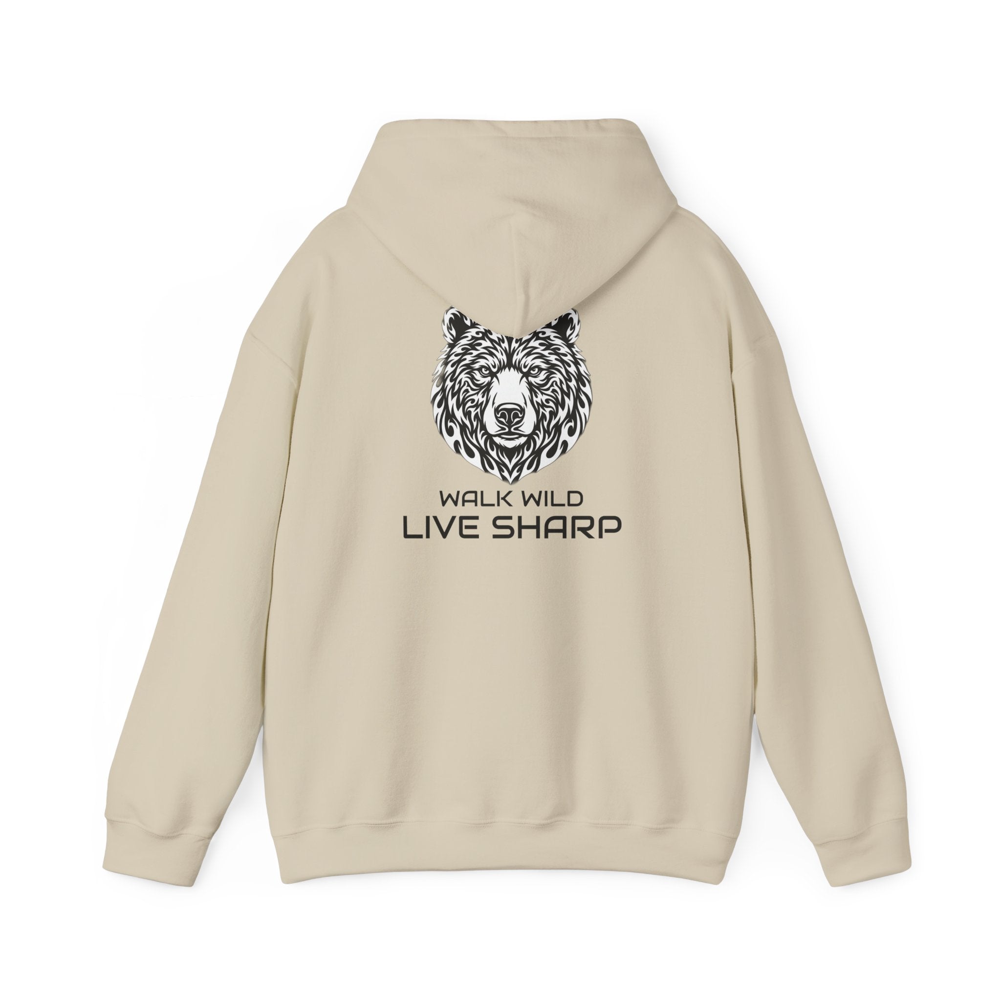 Tribal Flame Grizzly Bear Hoodie – ApexKind