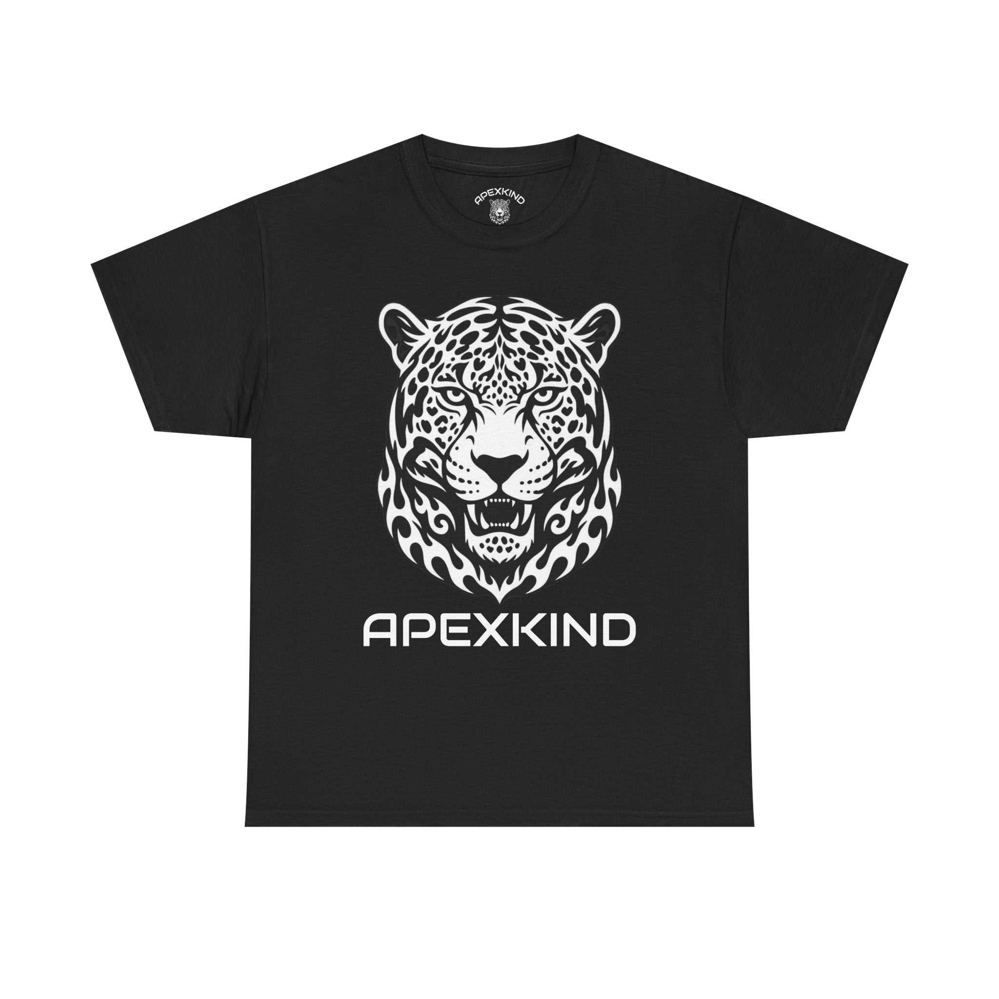 ApexKind Leopard Graphic Tee — 'Stay Apex, Stay Driven' Motivational T‑Shirt