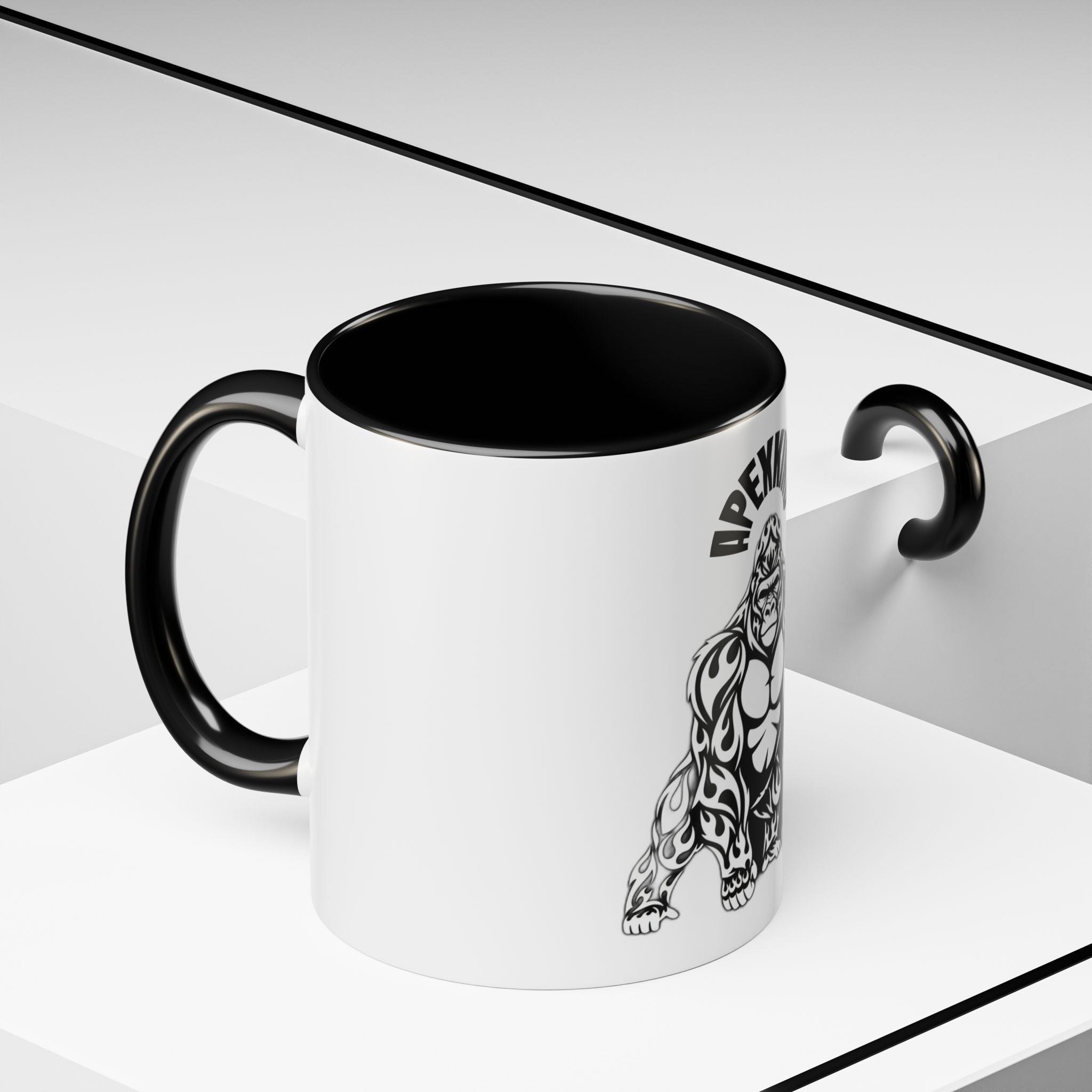 Gorilla Tribal Tattoo Accent Coffee Mug (11/15oz)