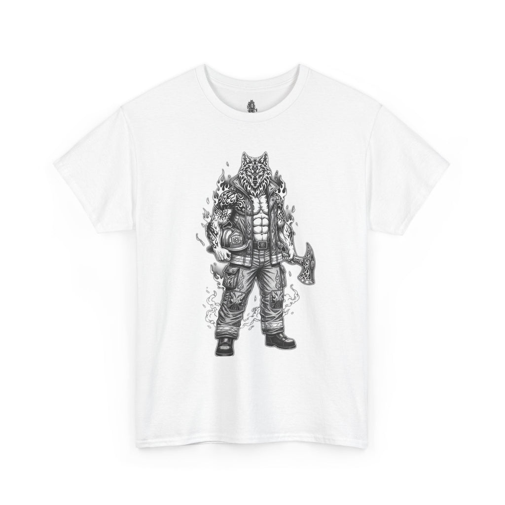 Wolf Firefighter T-Shirt —  Firefighter Graphic Tee