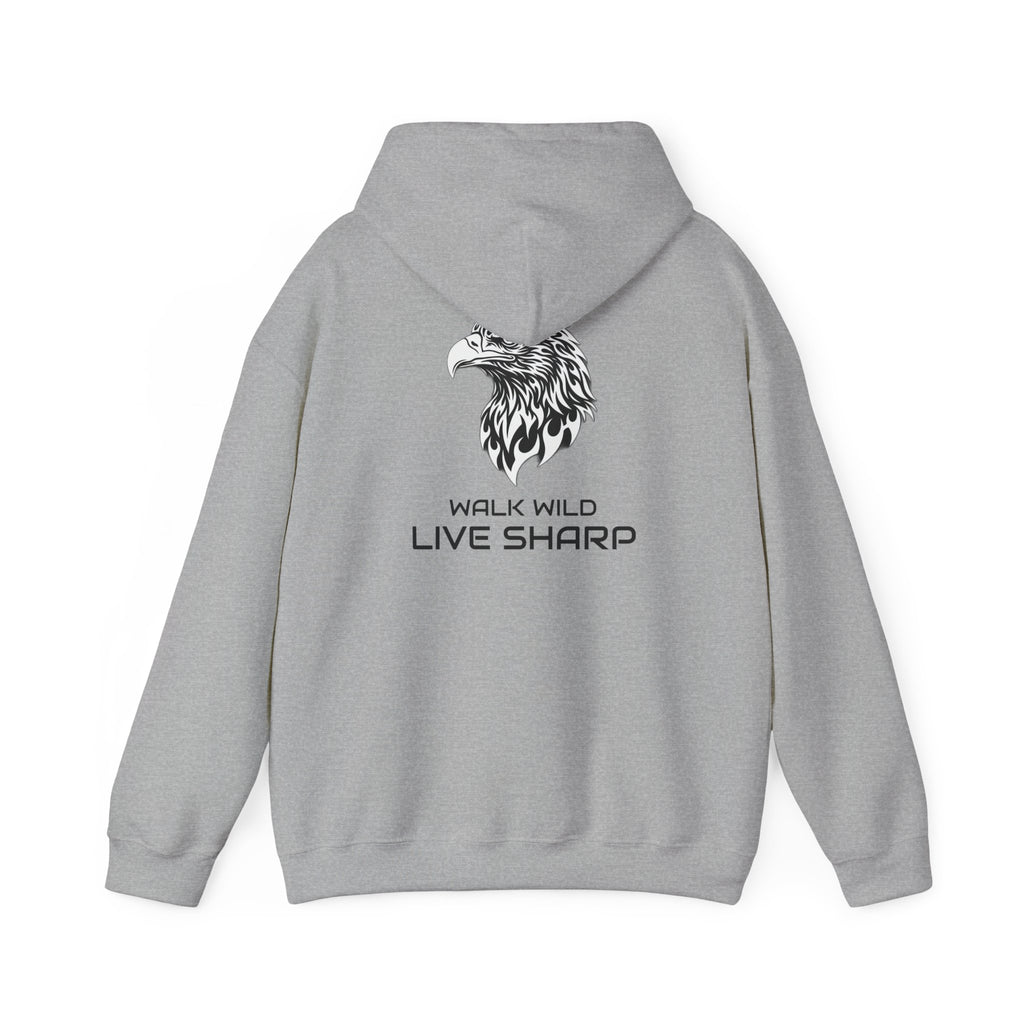 ApexKind Eagle Hoodie – 'Walk WIld Live Sharp' Graphic Pullover