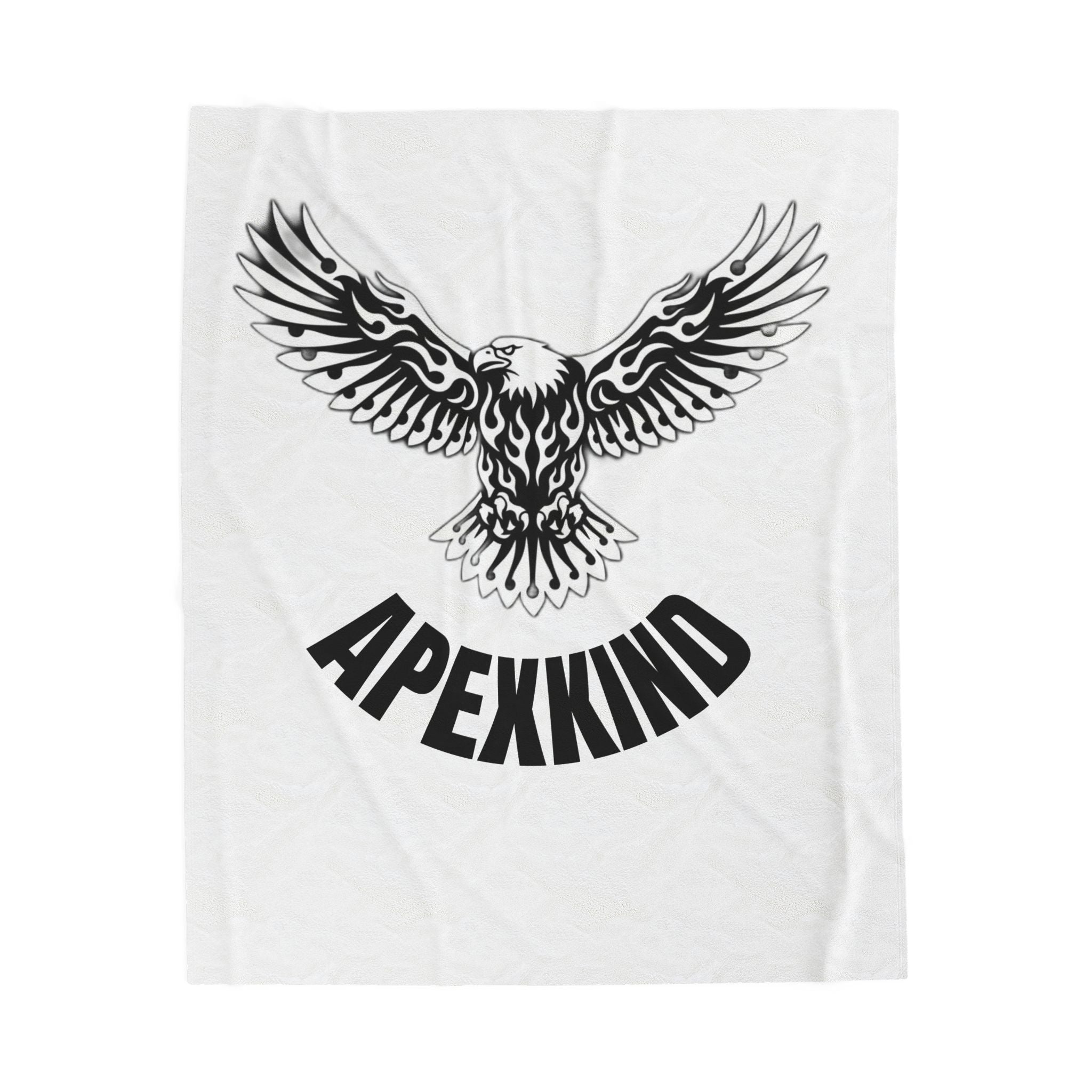 Eagle Graphic Plush Blanket — APEXXKIND Velveteen Throw