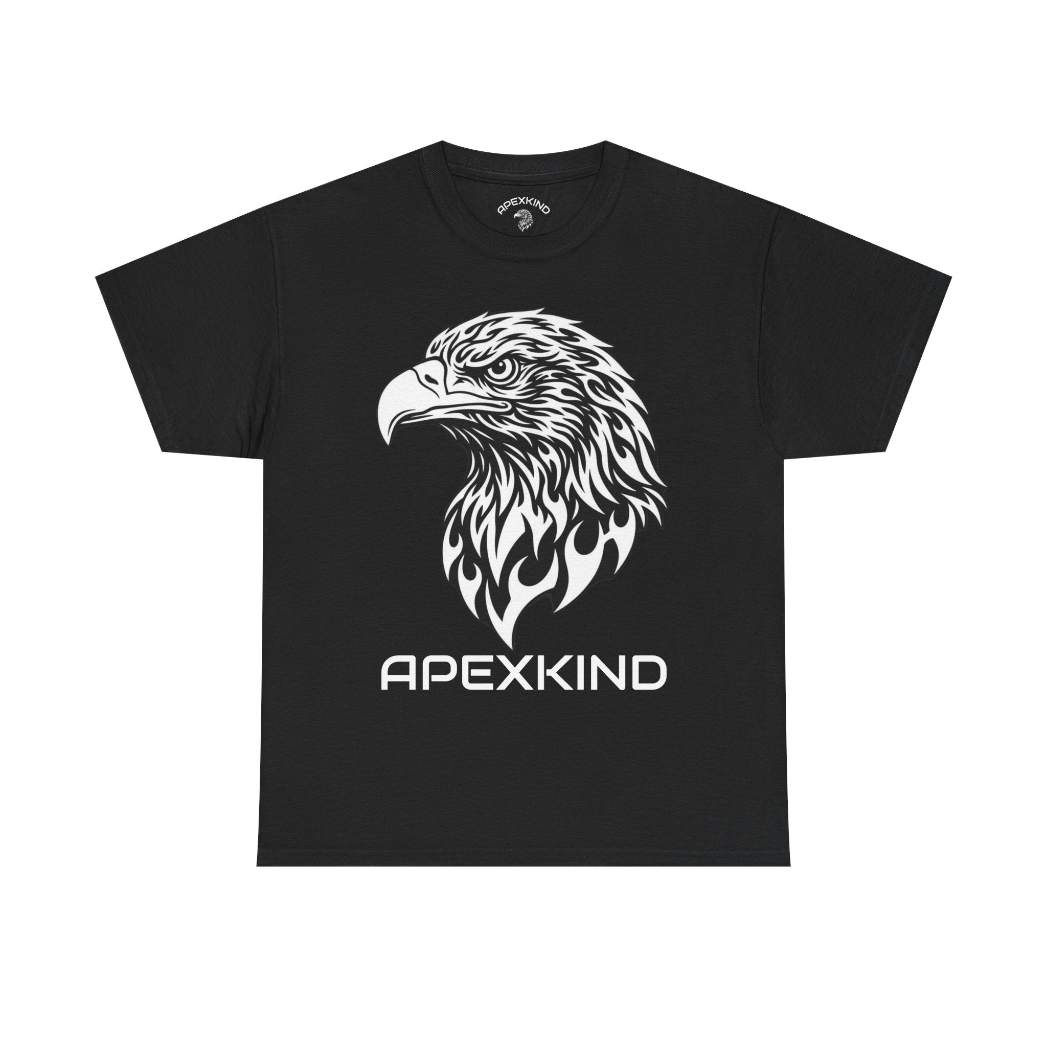 Eagle Apexkind Tee — Bold Tribal Eagle Graphic Shirt with “APEXKIND” & “Stay Apex, Stay Driven”