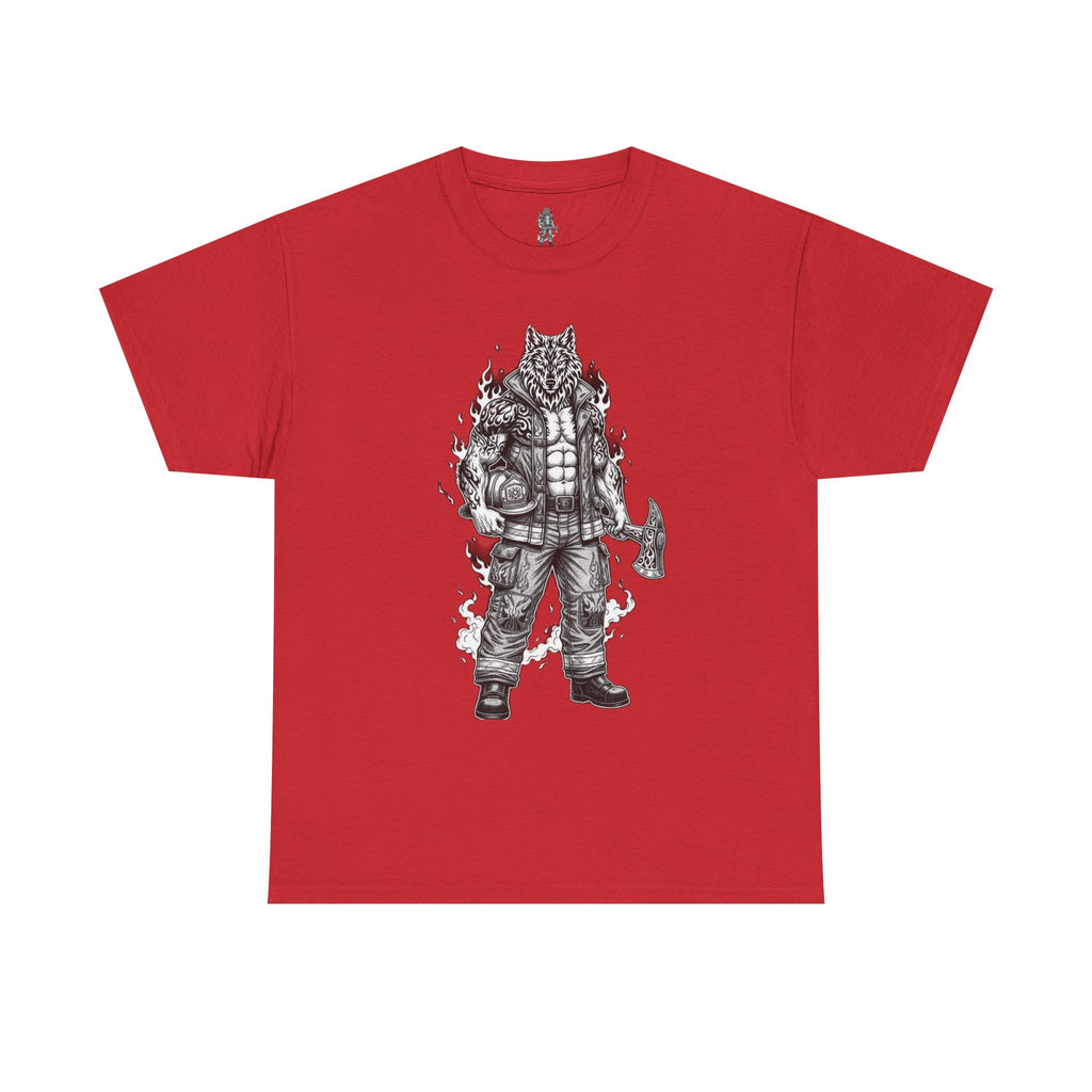 Wolf Firefighter T-Shirt —  Firefighter Graphic Tee