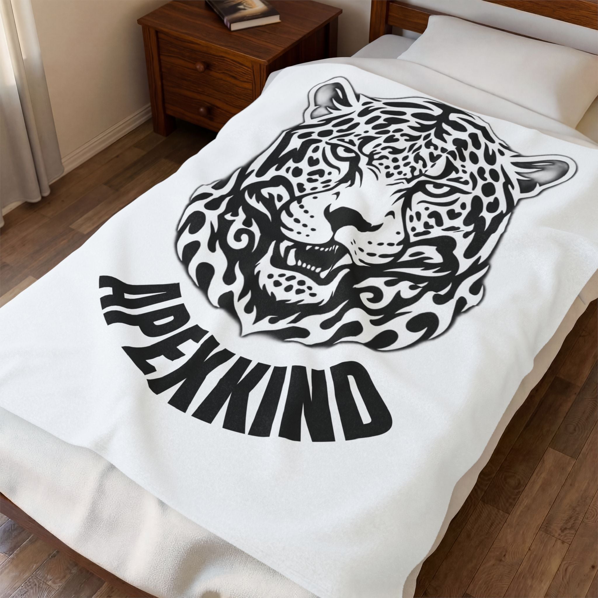 Apex Spirit Jaguar Plush Blanket— APEXXKIND Velveteen Throw