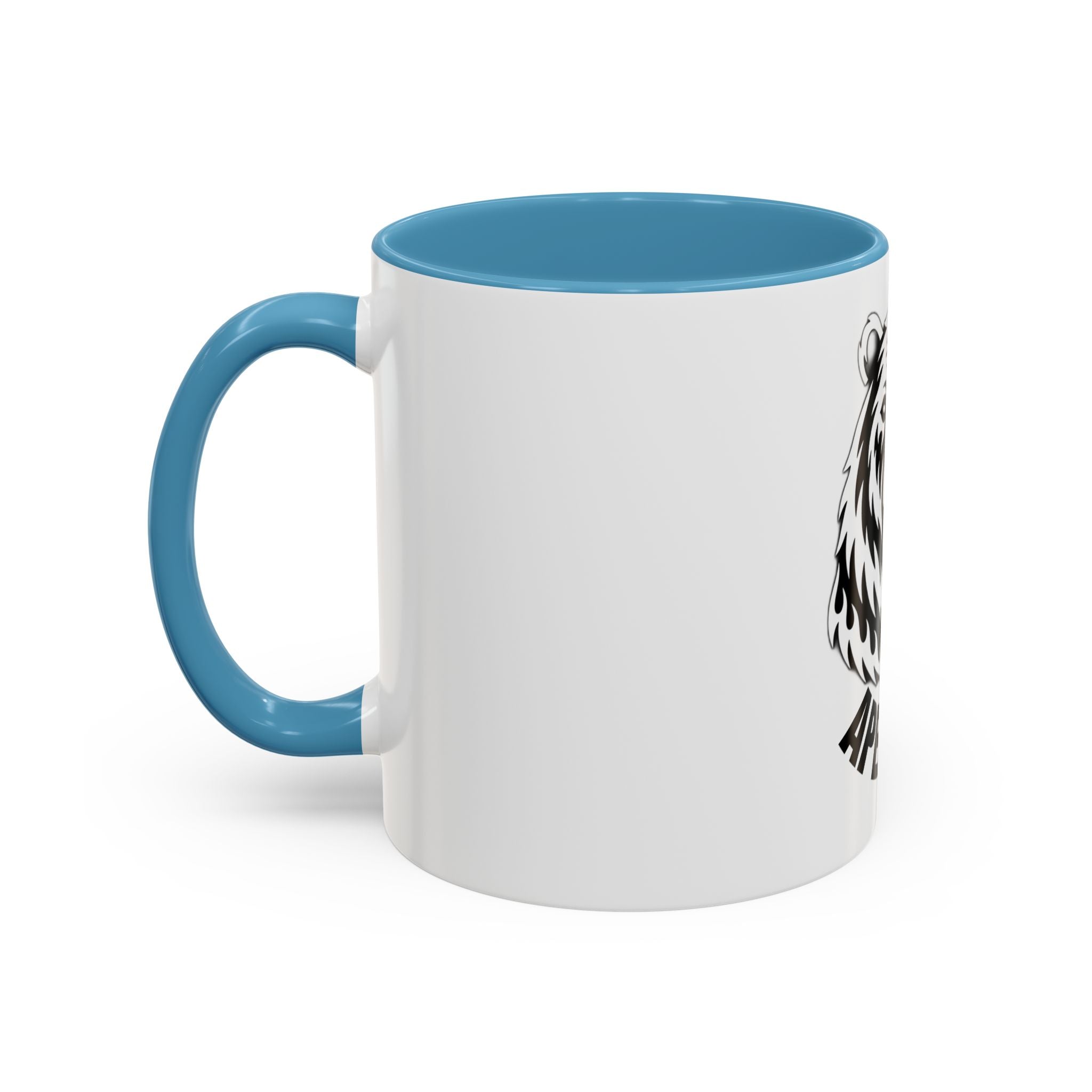 Bear Head Coffee Mug — Monochrome Tribal Bear Accent Mug