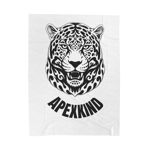 Apex Spirit Jaguar Plush Blanket— APEXXKIND Velveteen Throw