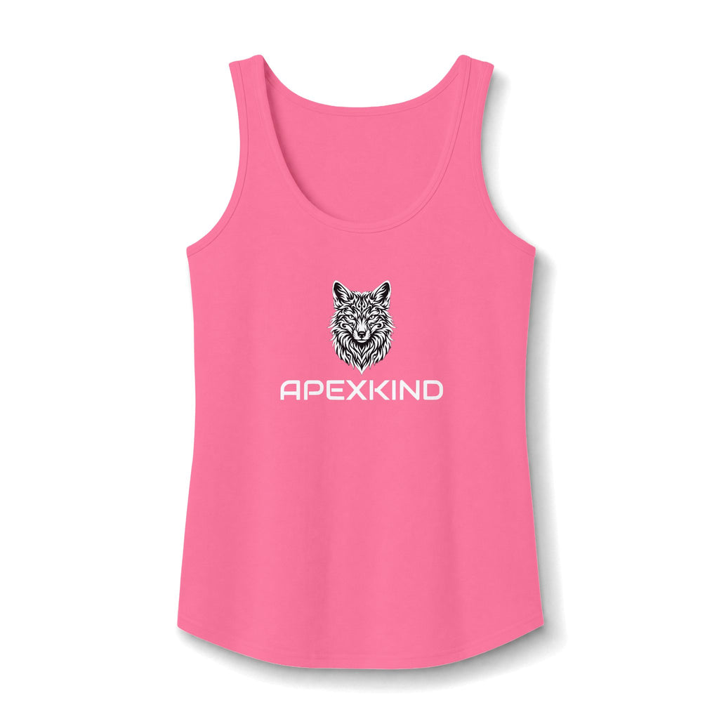 ApexKind Wolf Tank Top — "Stay Driven Stay Apex" Women's Cotton Tank