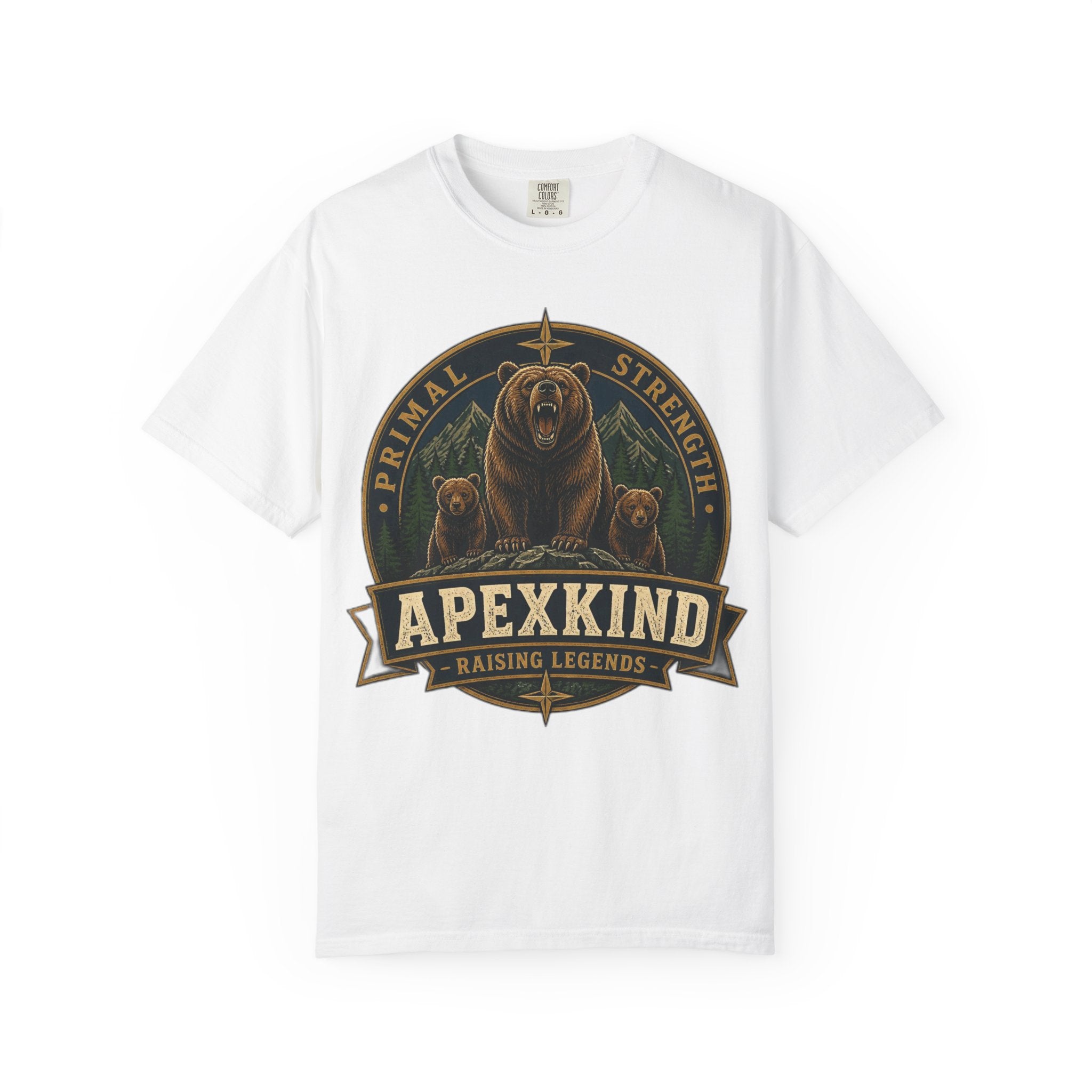 Apexkind Bear Logo T-shirt | Primal Strength, Raising Legends