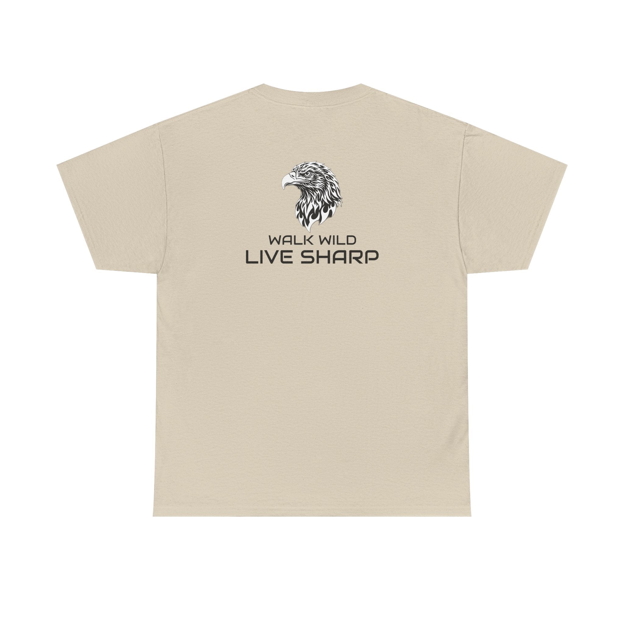 ApexKind Eagle T-Shirt — 'Walk Wild LIve Sharp' Graphic Tee