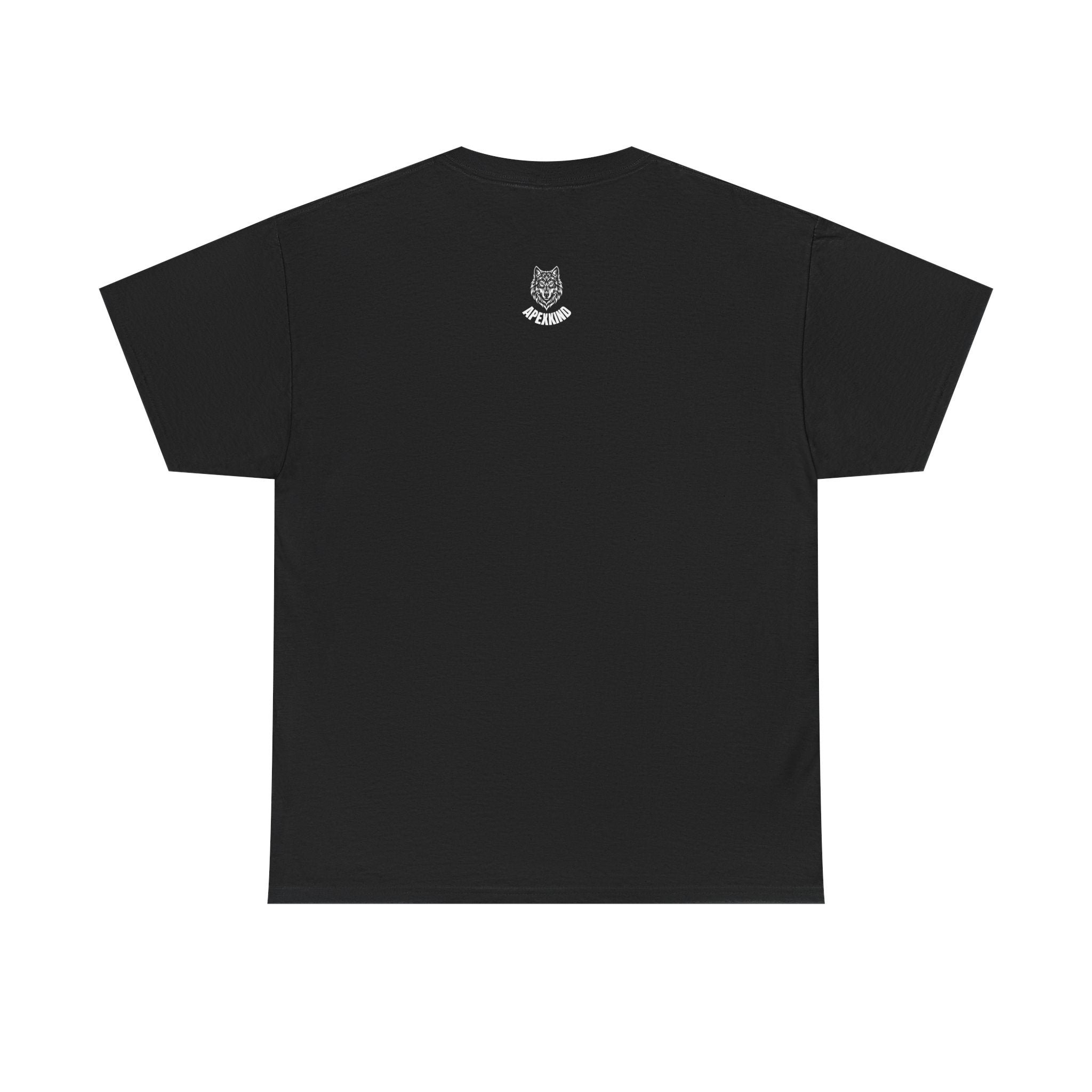 Wolf Graphic Tee  — 'APEXKIND' Bold Front Logo, Minimal Back Emblem