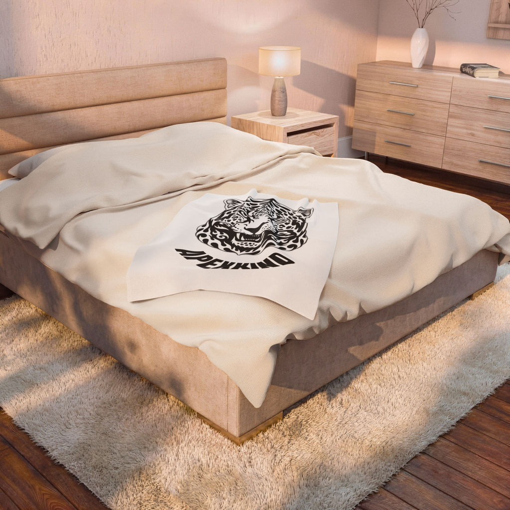 Apex Spirit Jaguar Plush Blanket— APEXXKIND Velveteen Throw