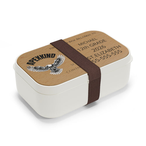 AMERICAN RAGLE Personalized Bento Lunch Box | Custom Name, Grade, School, Contact