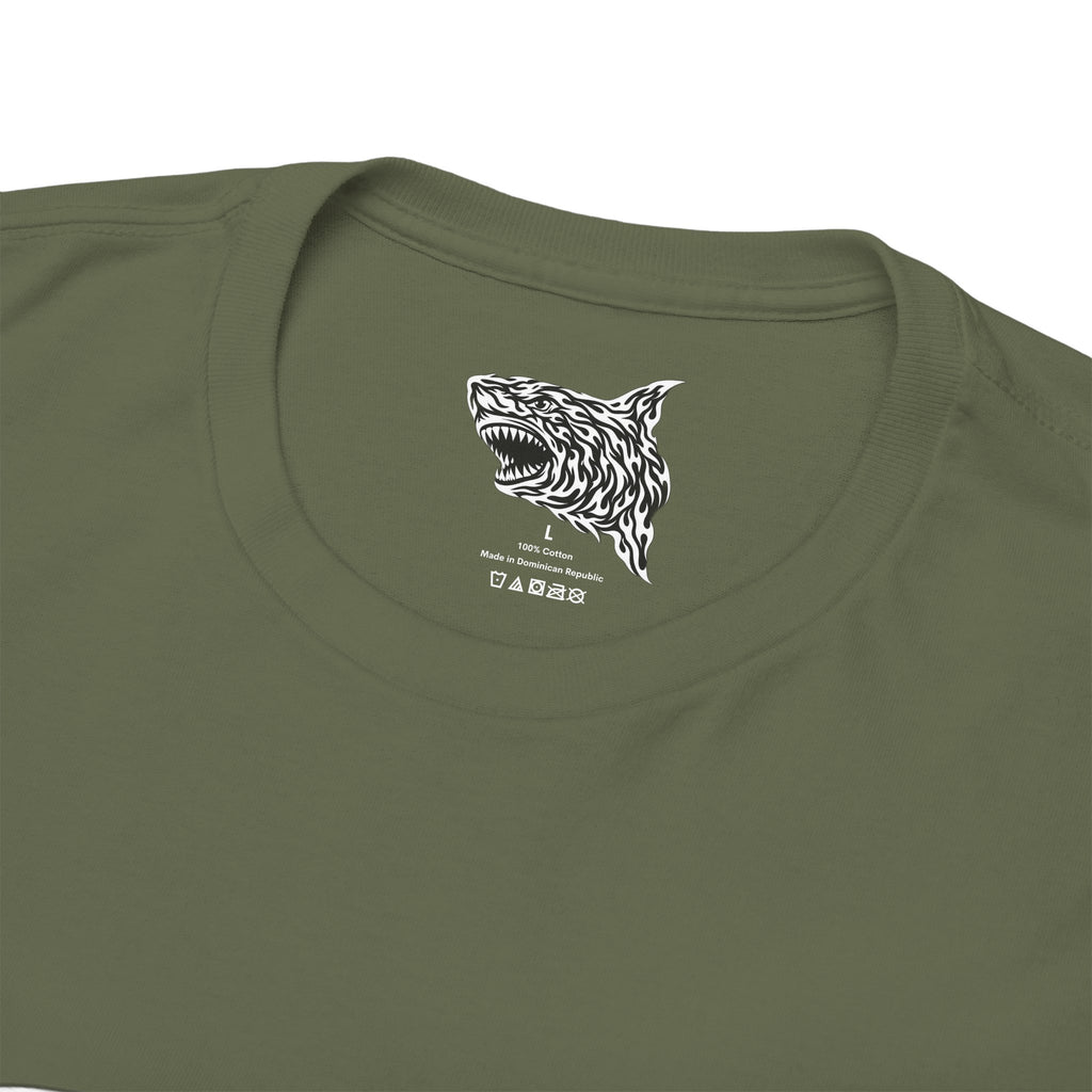 Tribal Flame Shark T-Shirt | Apex Predator Graphic Te