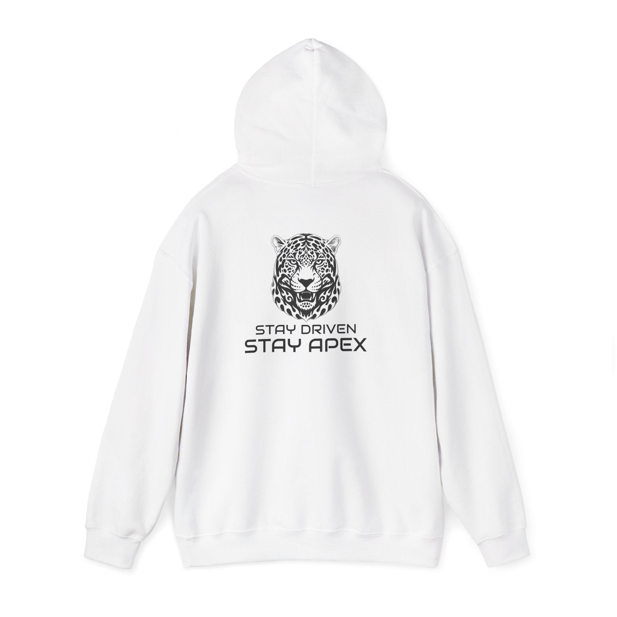 ApexKind Leopard Hoodie — 'Apex' Motivational Graphic Pullover