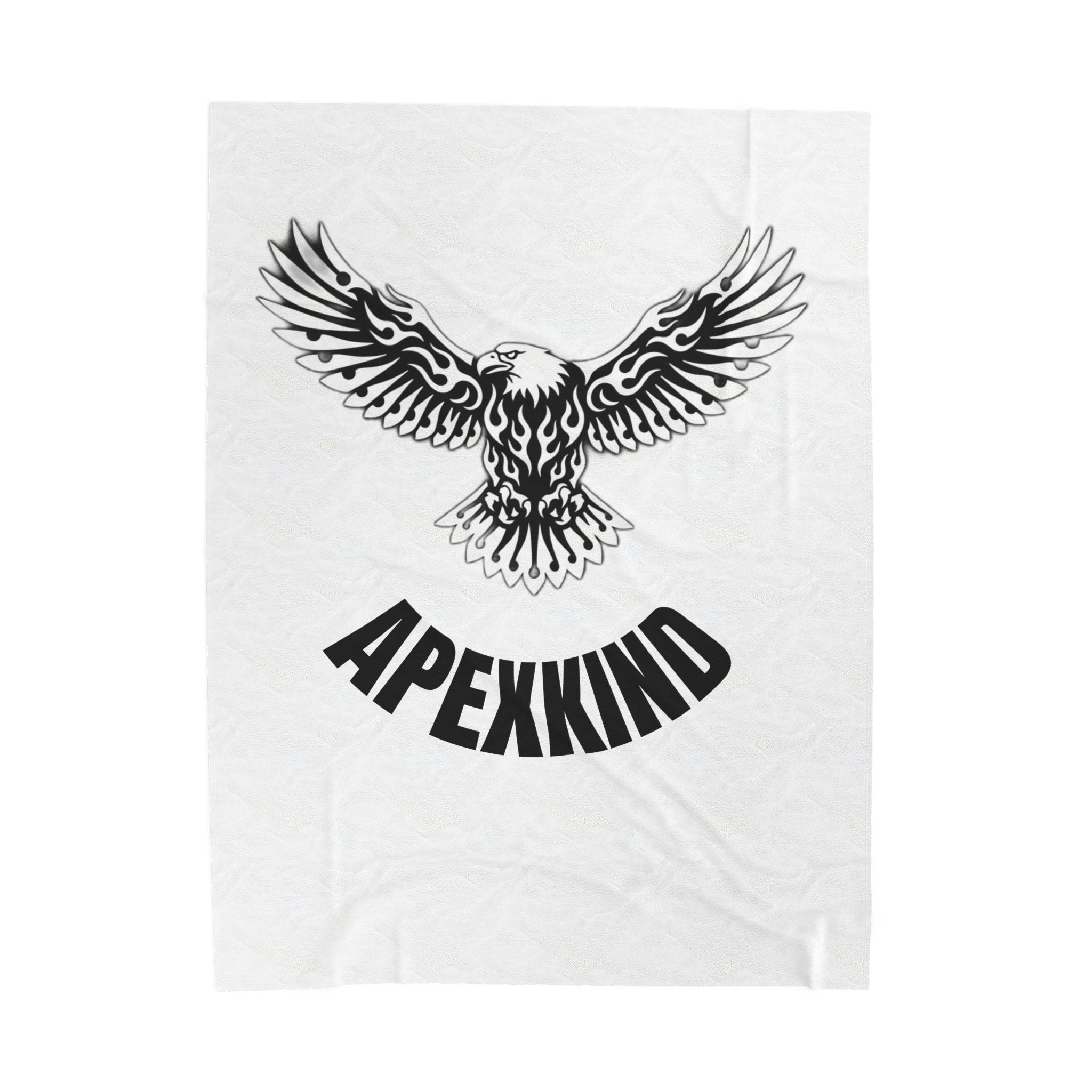 Eagle Graphic Plush Blanket — APEXXKIND Velveteen Throw