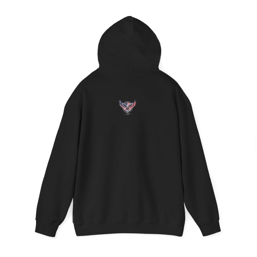 Patriotic Eagle Hoodie — American Flag Wings "APEXKIND" Design
