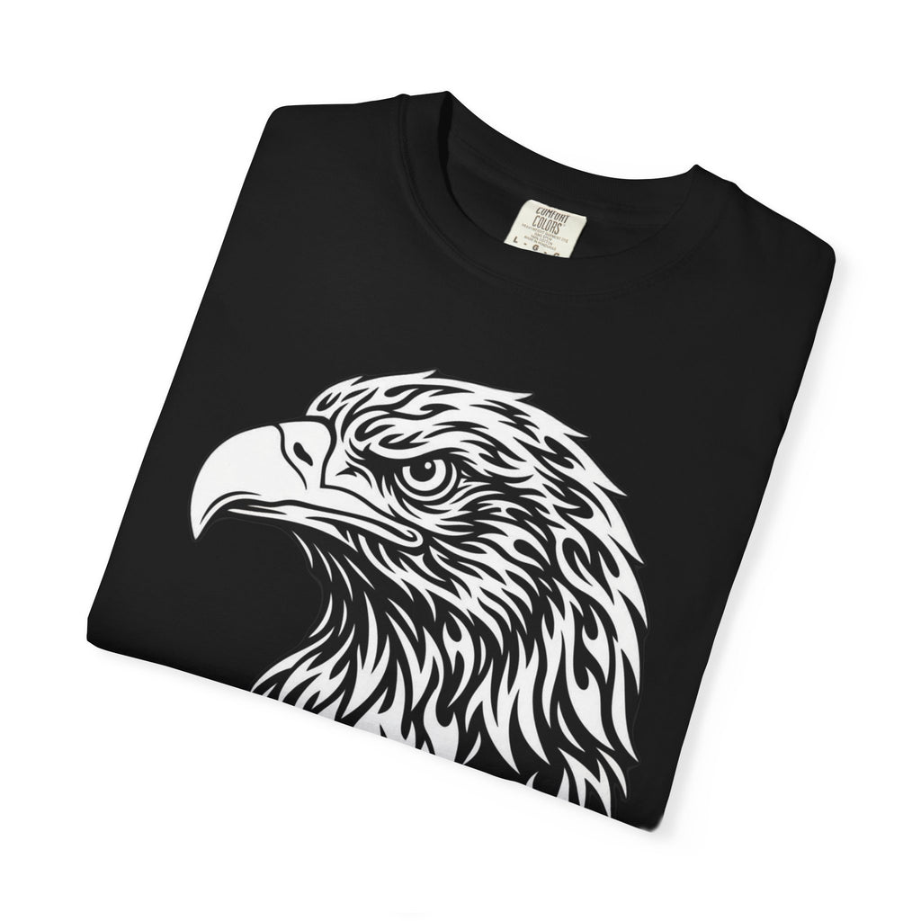 BLACK Eagle Head Graphic T-Shirt — APEKKIND Bold Americana Tee