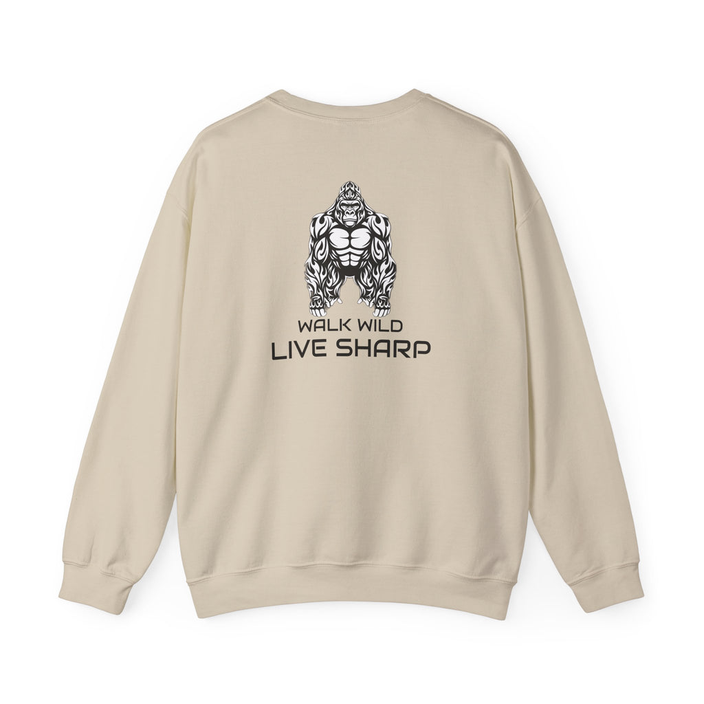ApexKind 'Walk Wild, Live Sharp' Crewneck Sweatshirt